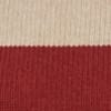 Oatmeal / Pillarbox Red Stripe