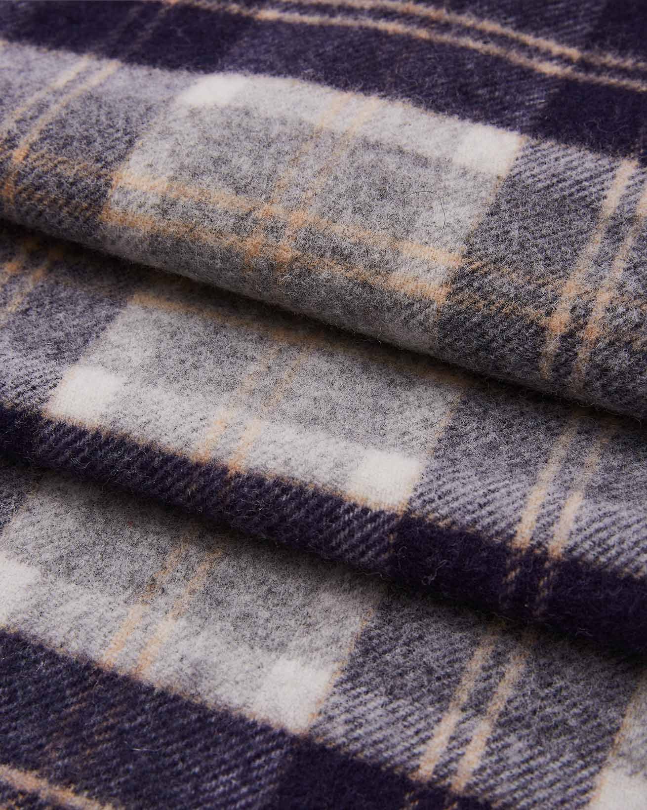 ラムウールタータンスカーフ