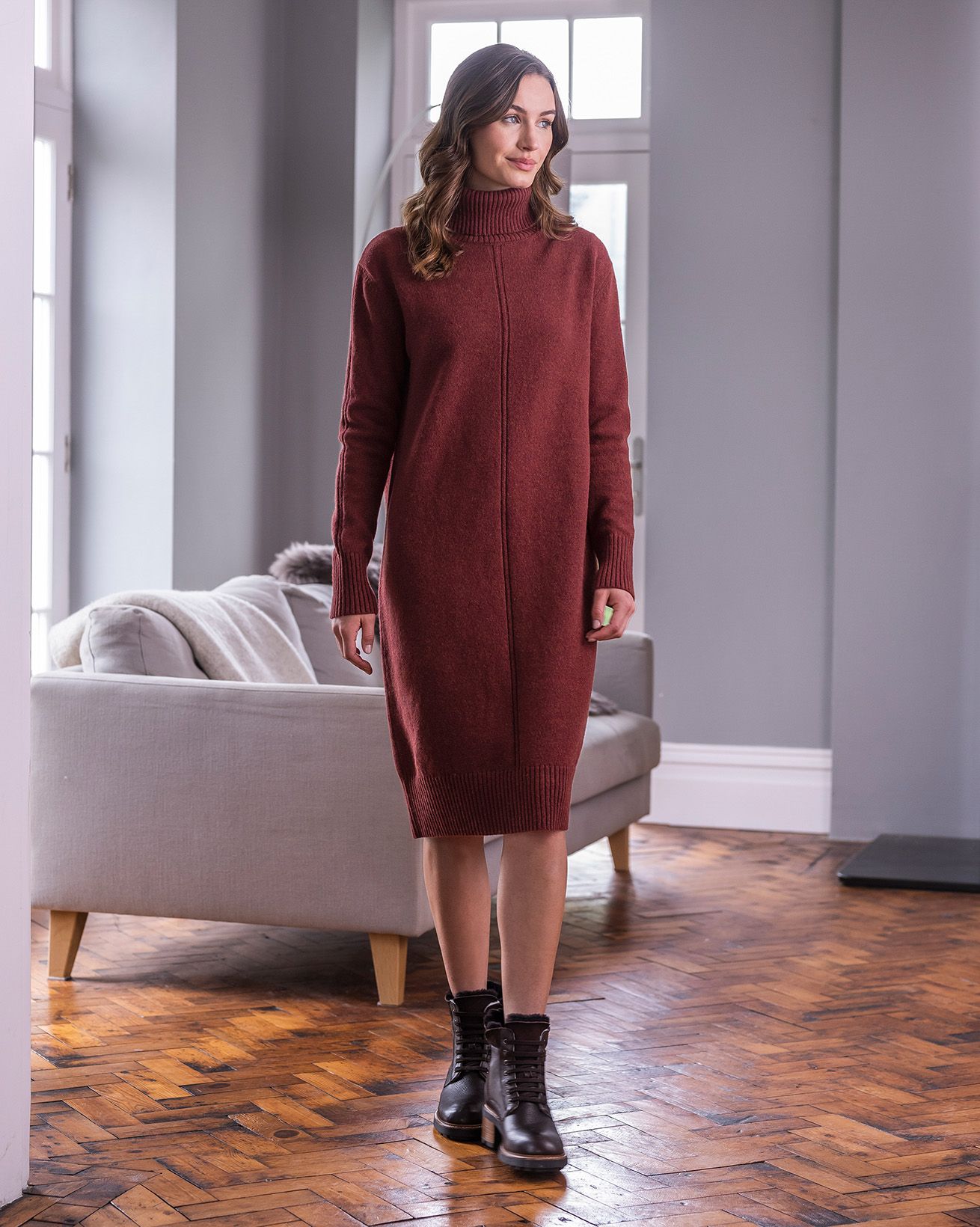 Roll Neck Dress
