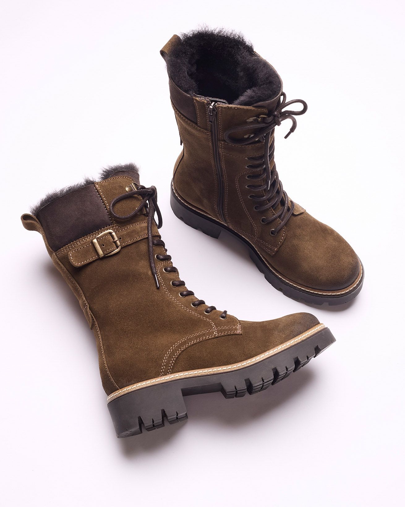 knee length dresses for ladies Tombstone Women's Lace Up Boots Square Toe
