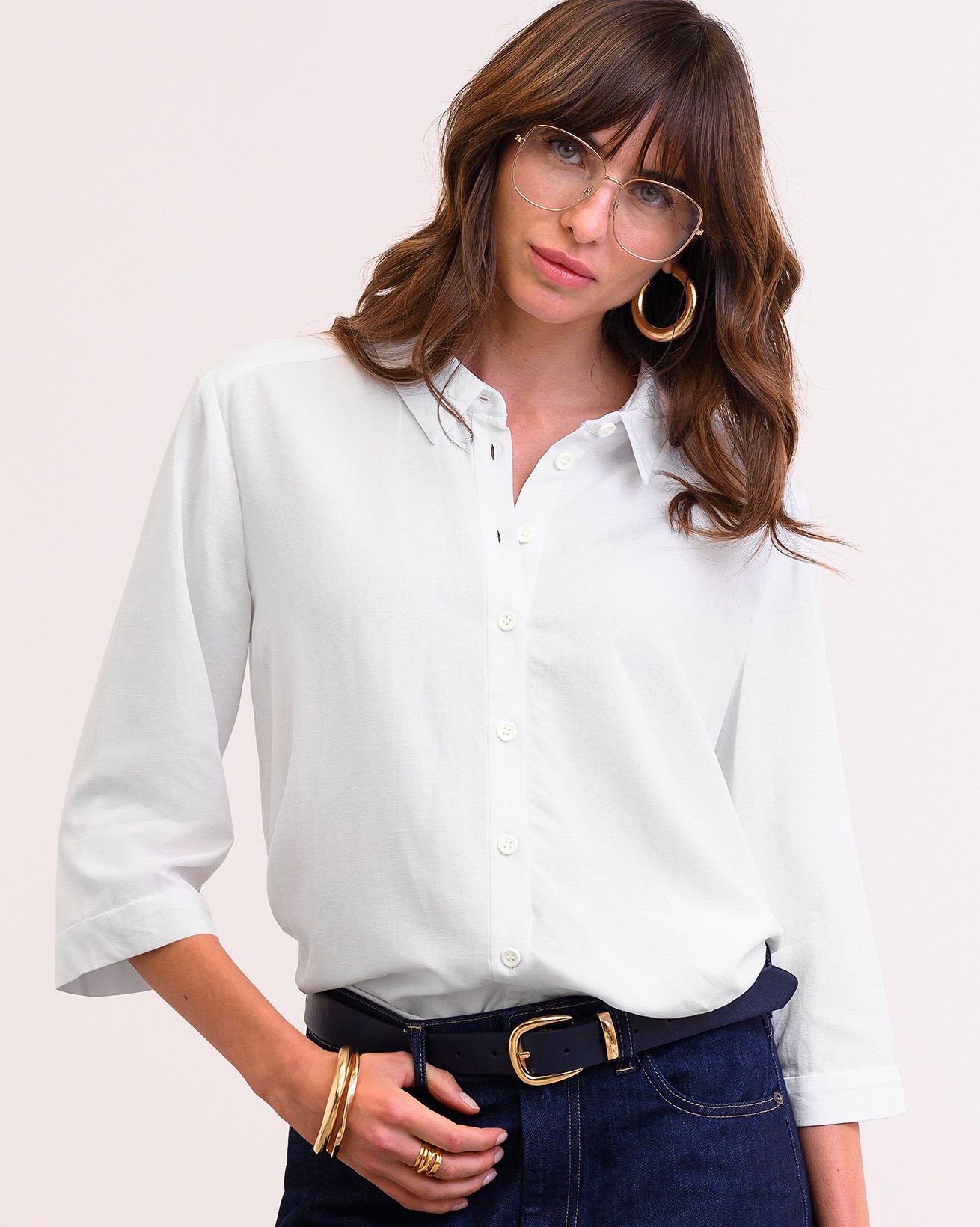strapless open back dress Classic Dress Shirts for Women main image 0