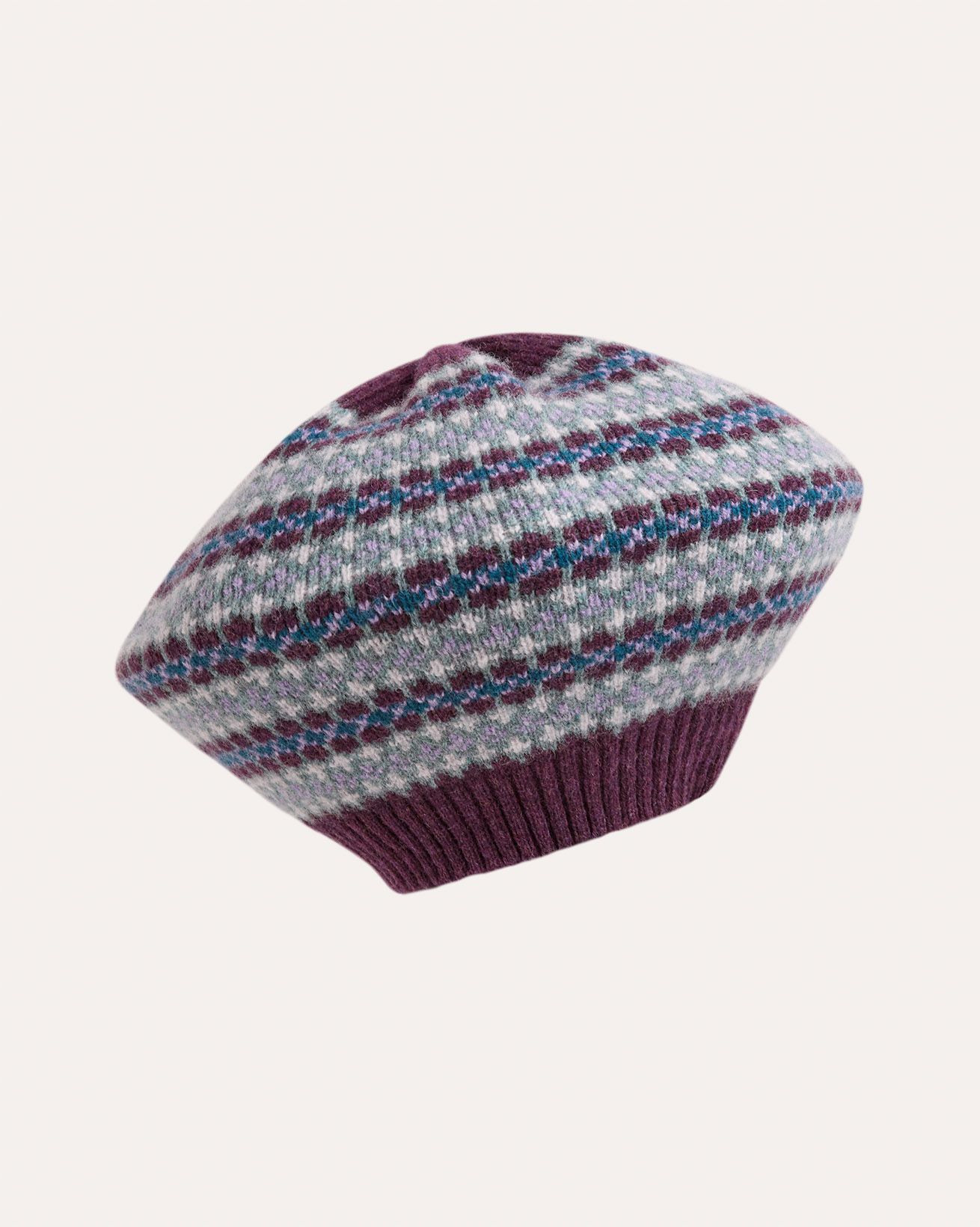 Lambswool Fair Isle Beret
