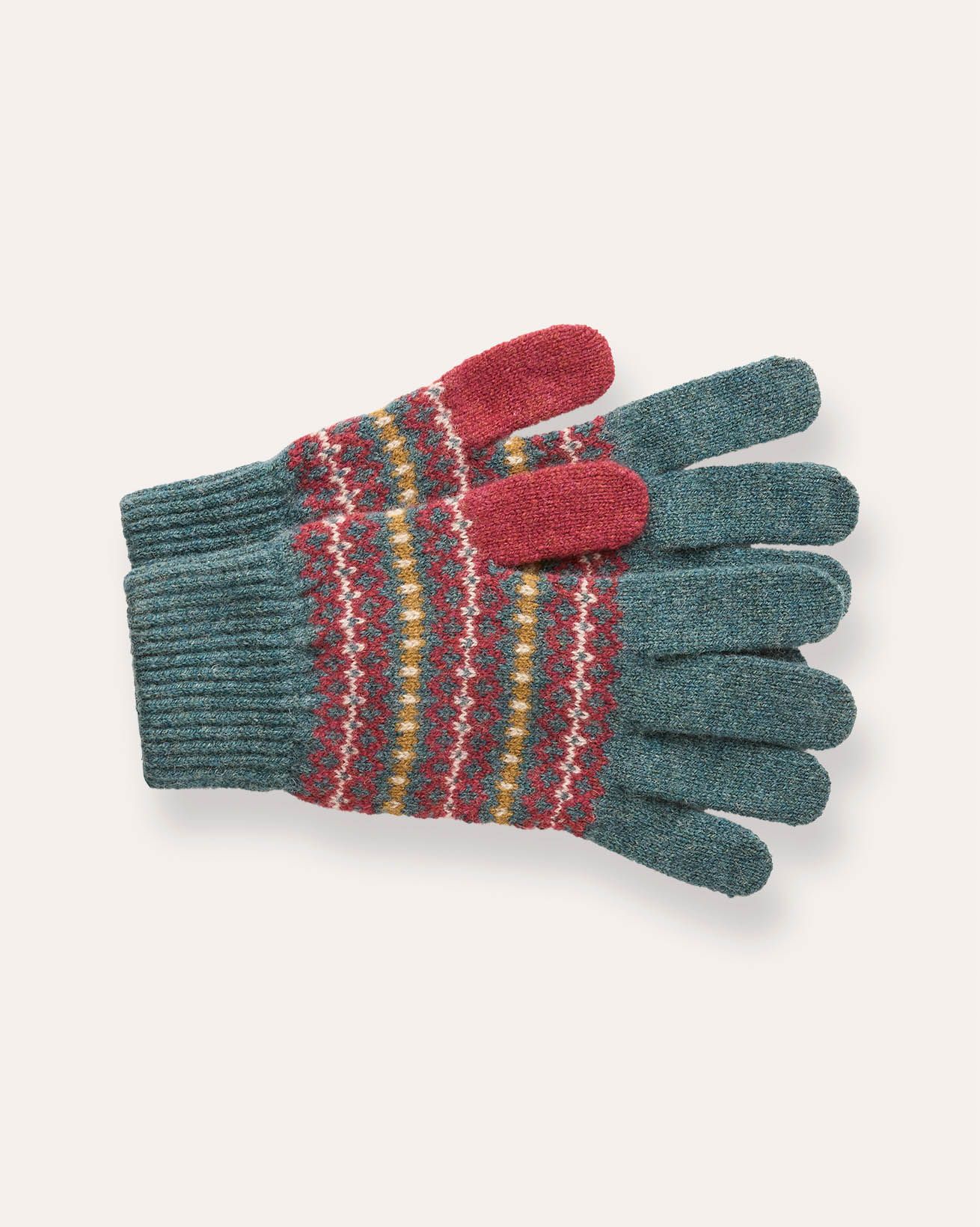 Lambswool Fair Isle Gloves