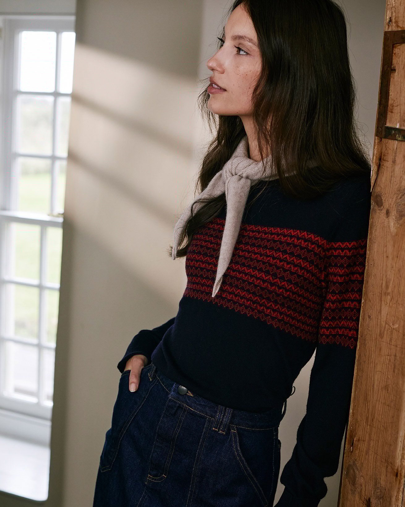 Merino Fine Knit Boat Neck Jumper