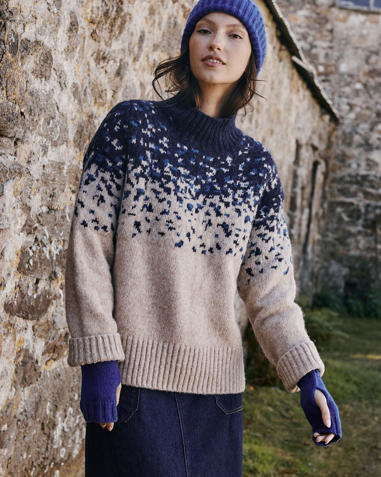 Fade Yoke Sweater