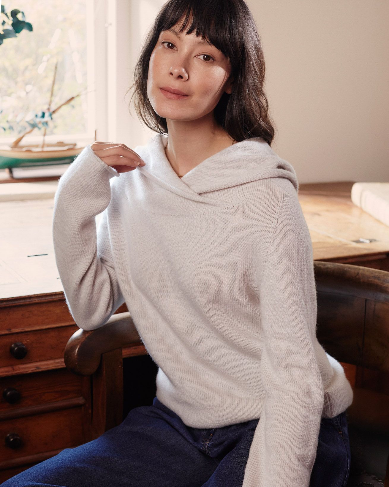 Supersoft Collared Slouch Jumper