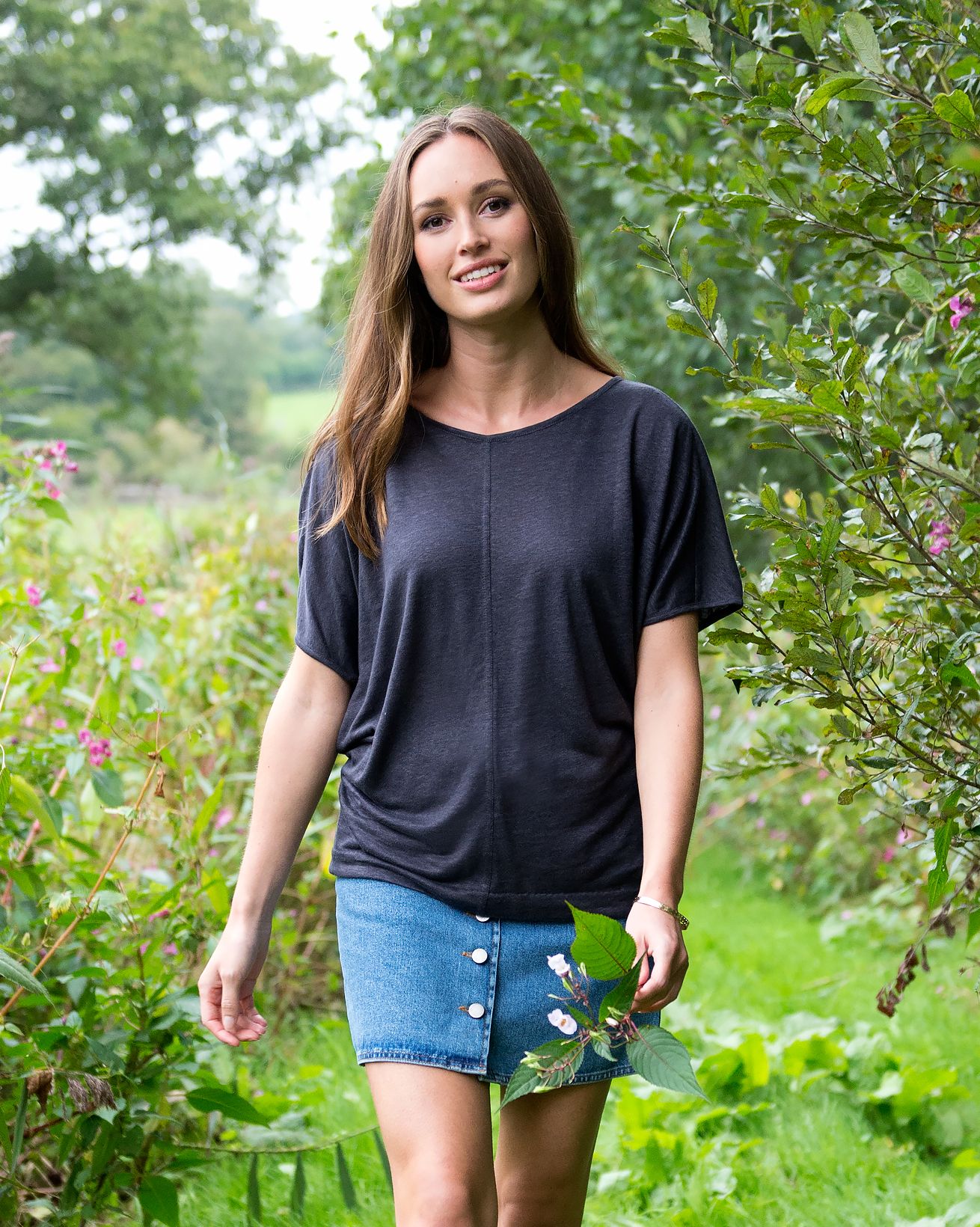 Linen Dolman Top