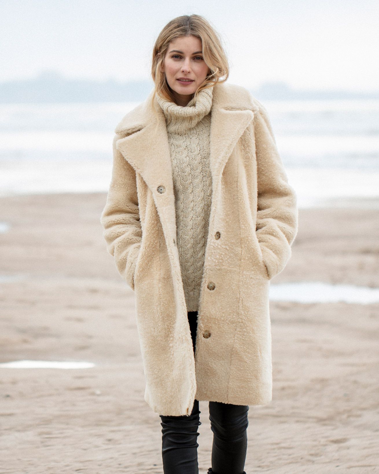 Reversible Cocoon Teddy Coat