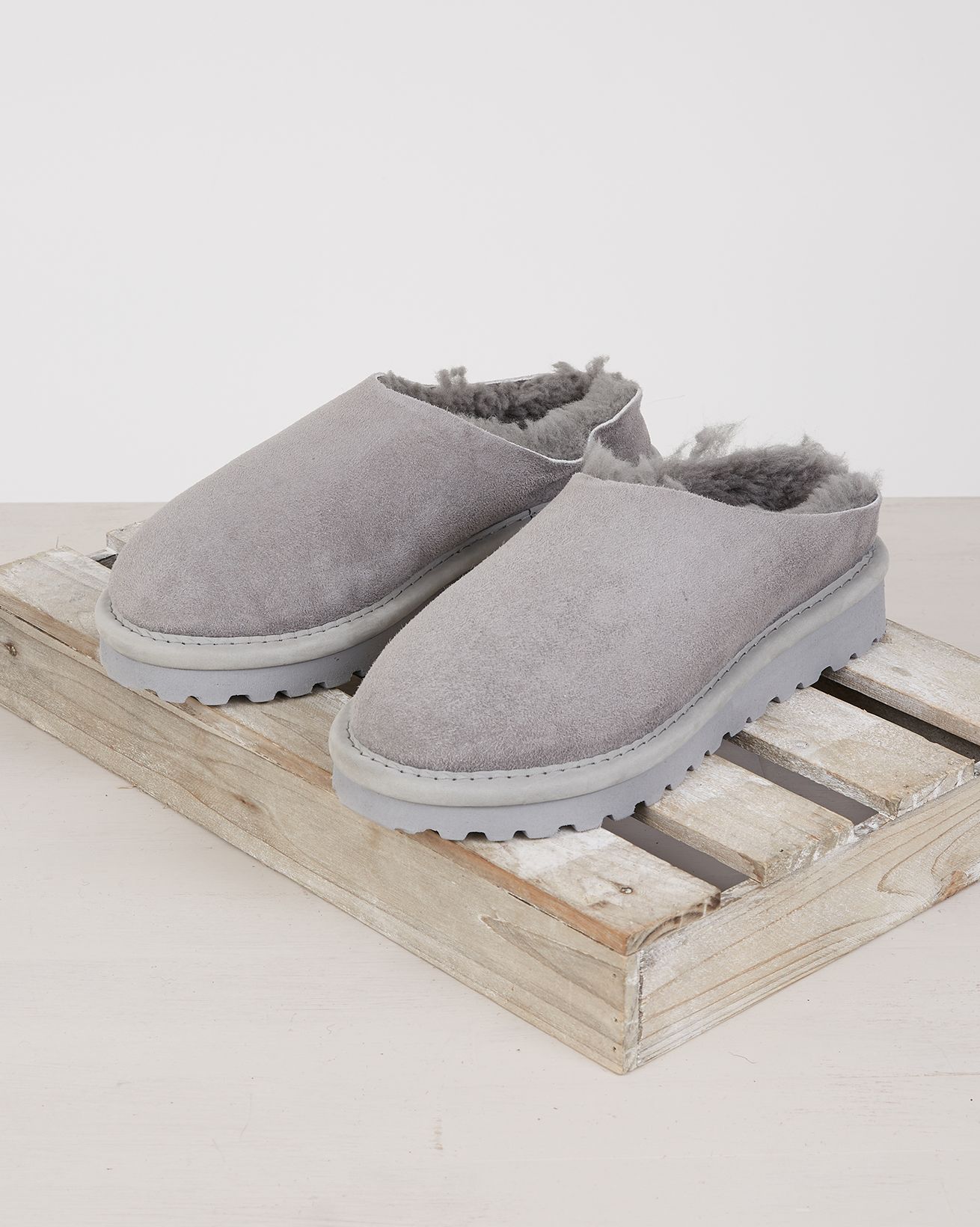 Ladies Clogs with Back / Dapple Grey / 6