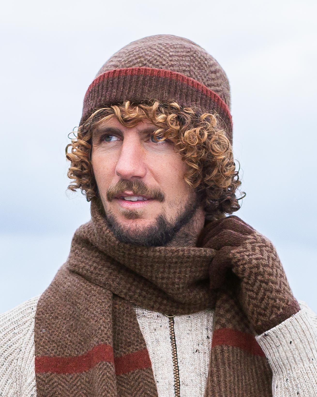 Men's Lambswool Chevron Beanie