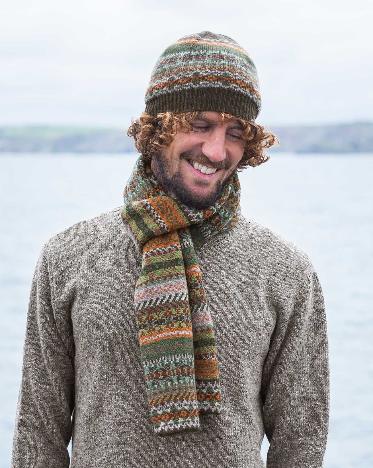 Men's Lambswool Fair Isle Scarf