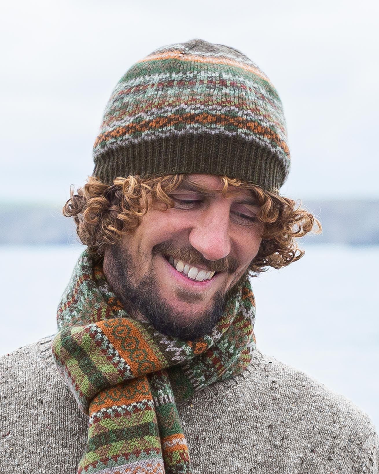 Men's Lambswool Fair Isle Beanie