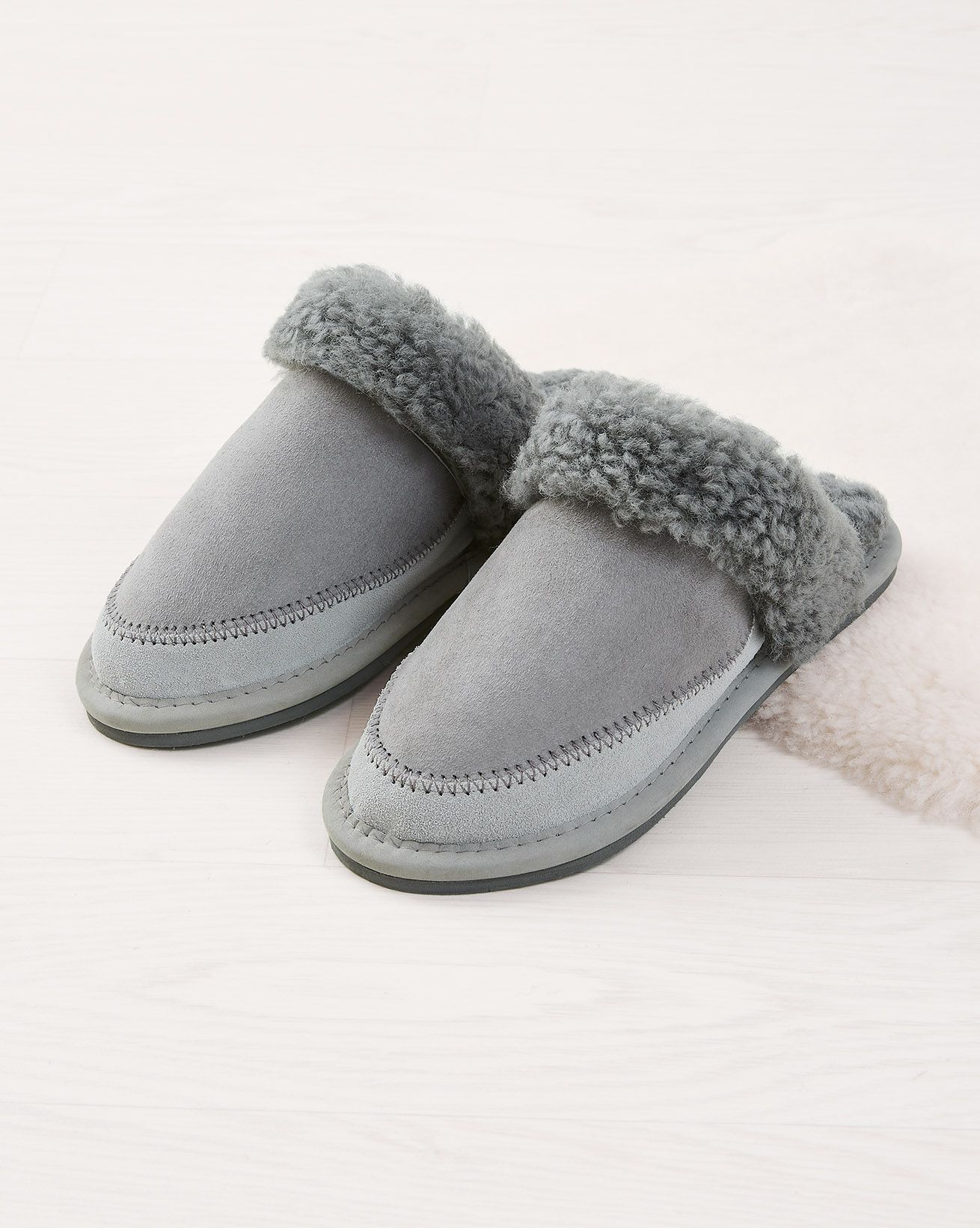 Moccasin Stitch Mules