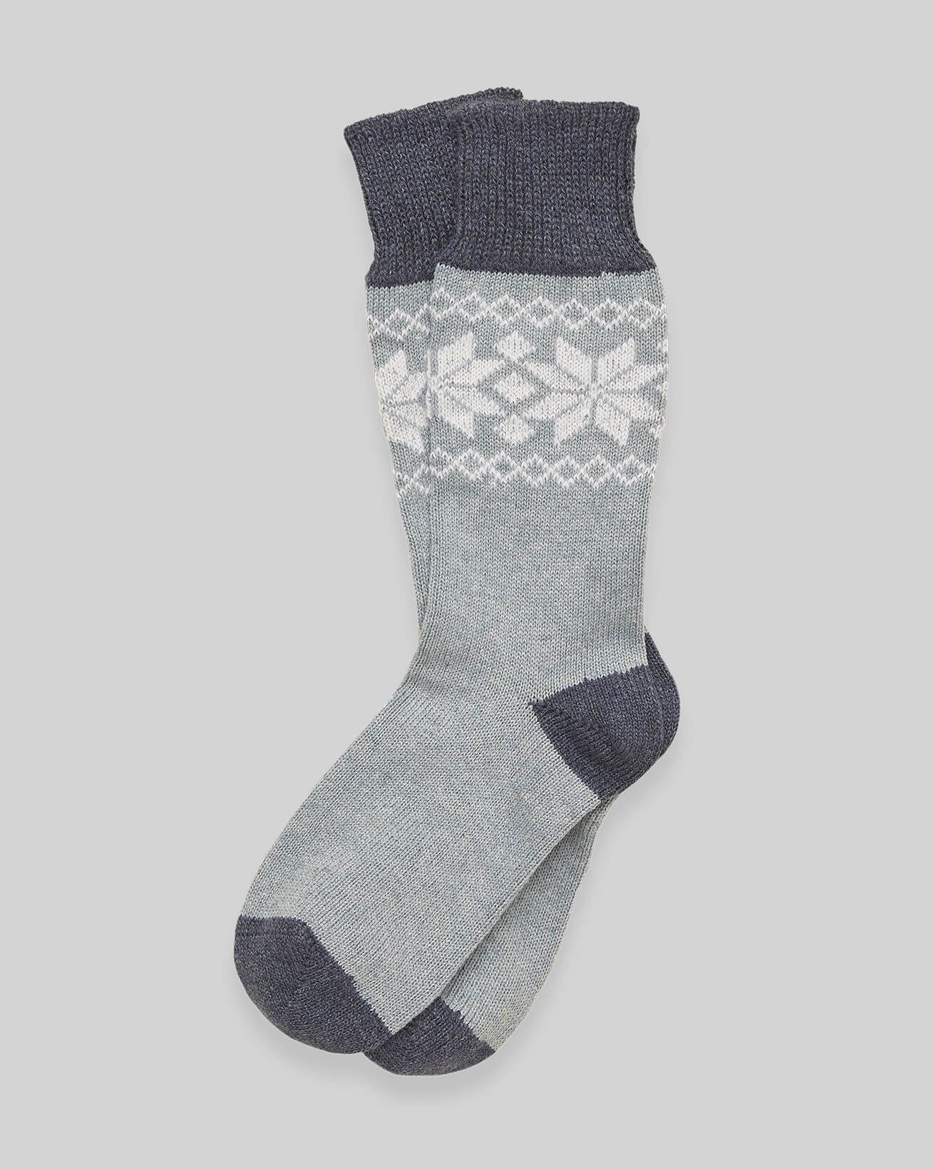 Women's Cashmere Cotton Fair Isle Socks