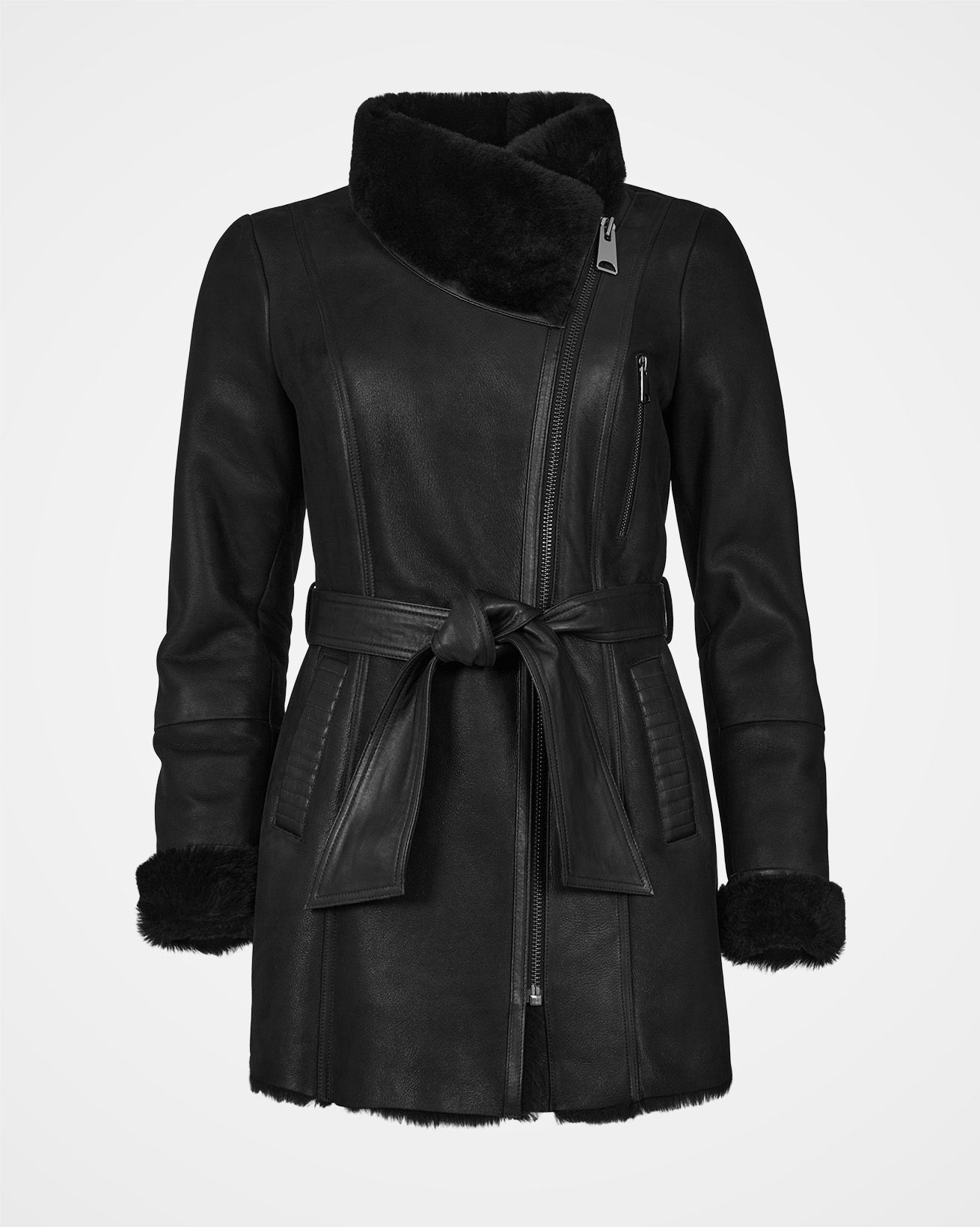 Funnel Neck Jacket / Black / 14