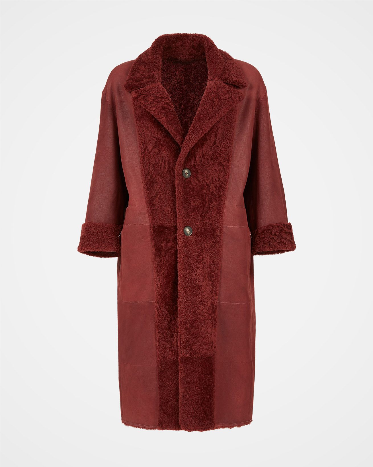 TEDDY COAT TURN-DOWN COLLAR main image 1