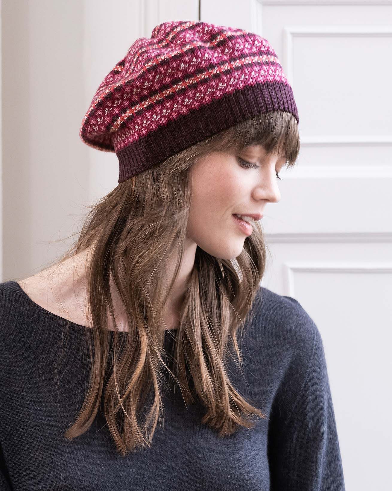 Lambswool Fair Isle Beret