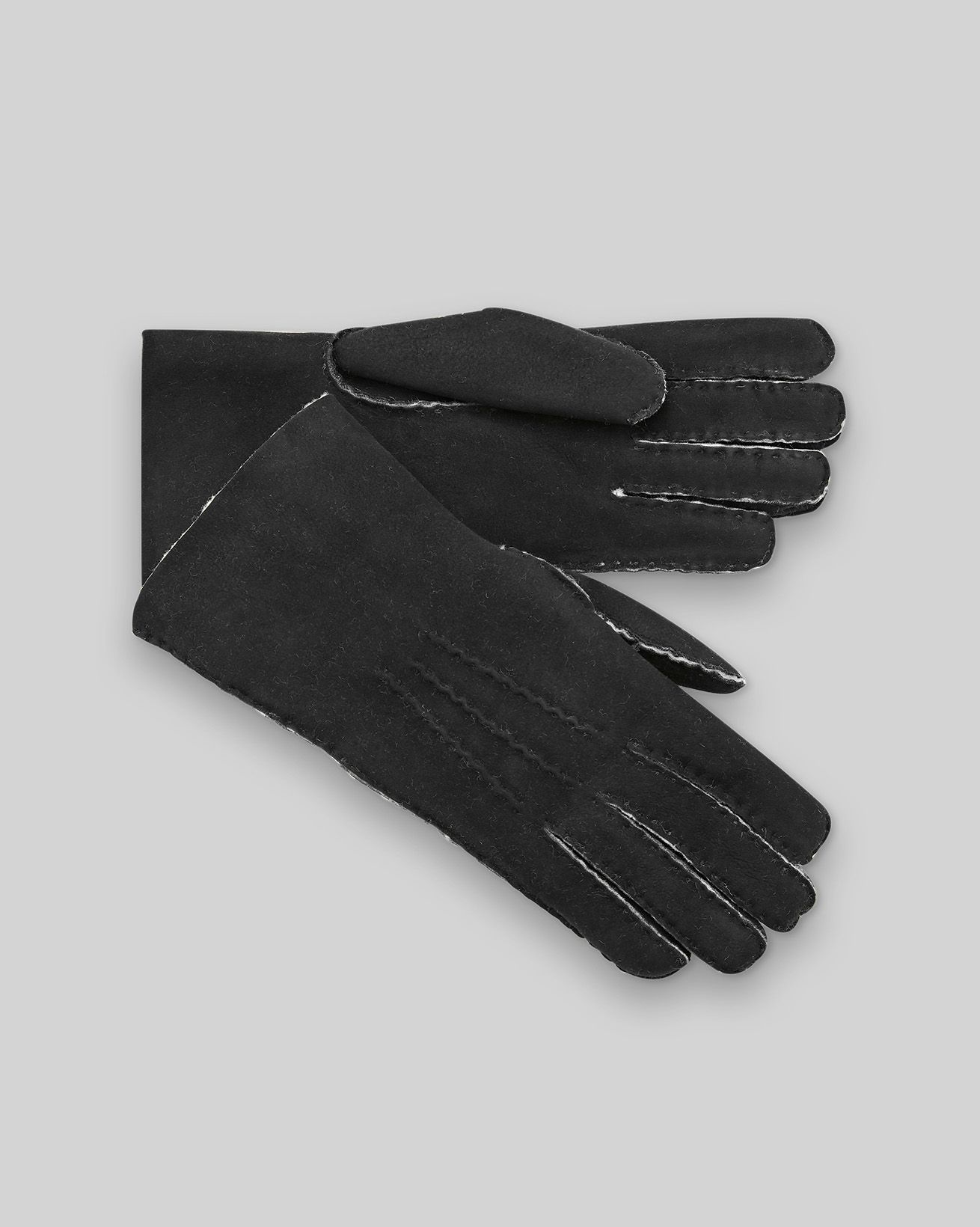 Sheepskin Gloves / Black / S/M