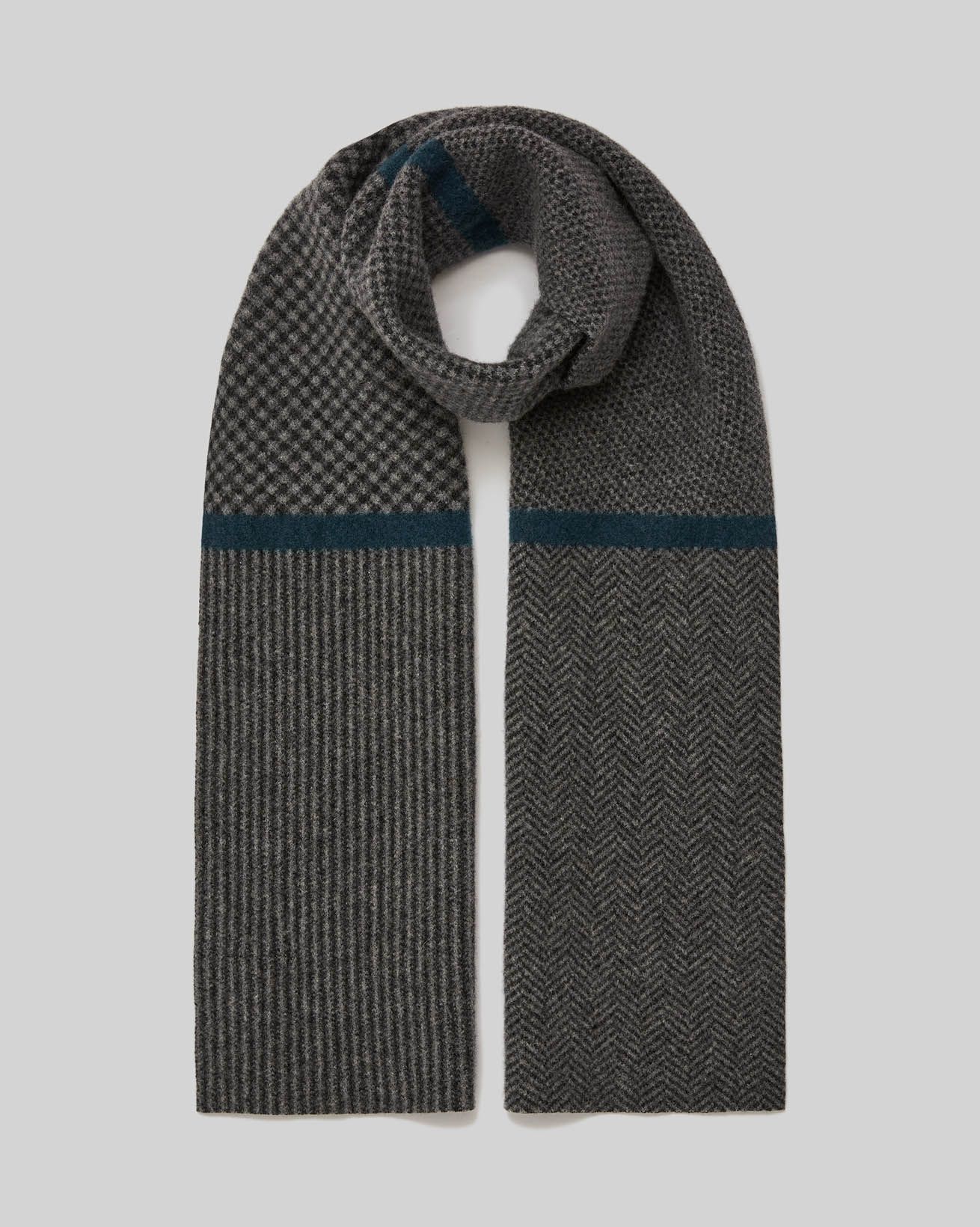 Men's Lambswool Chevron Scarf