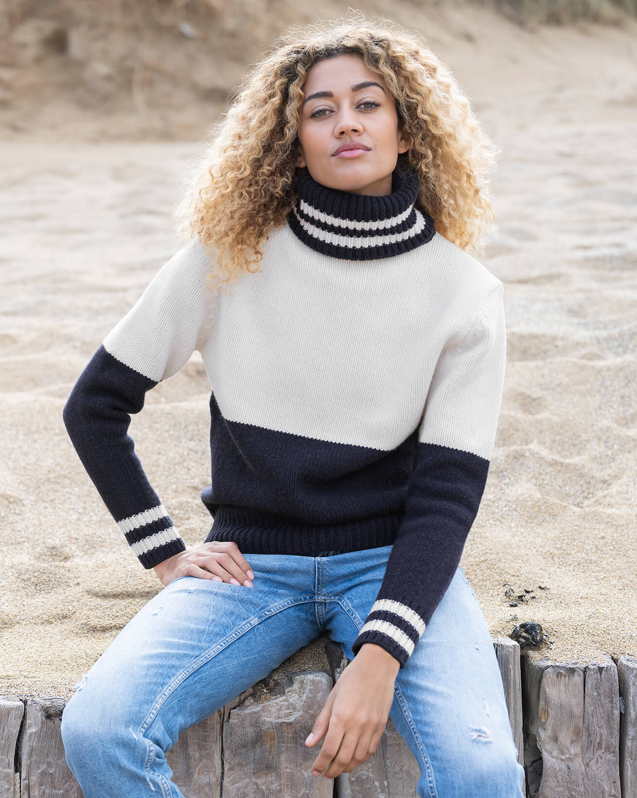 Alpine Easy Slouch Turtleneck Sweater