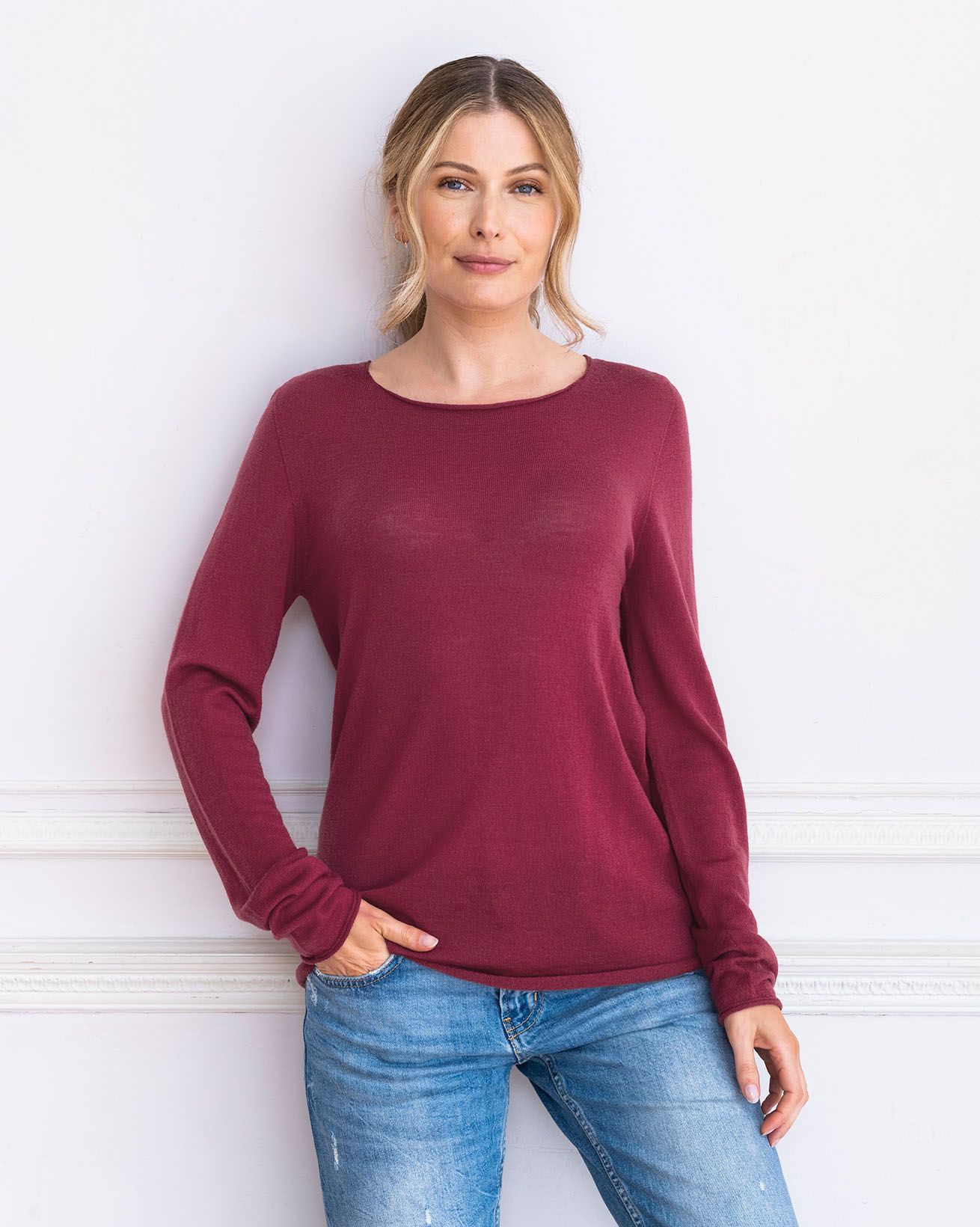 Fine Knit Merino Crew Neck Jumper