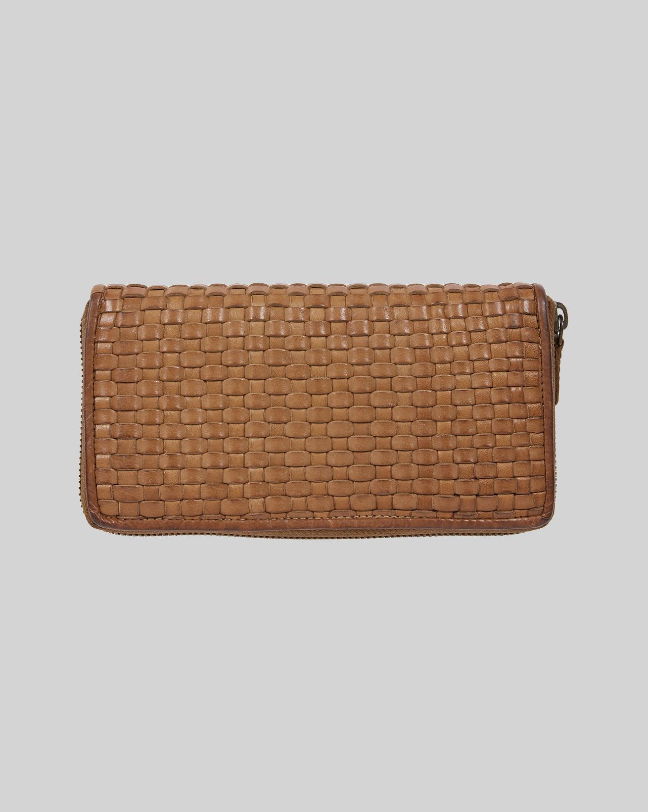 Portefeuille En Cuir Tissé