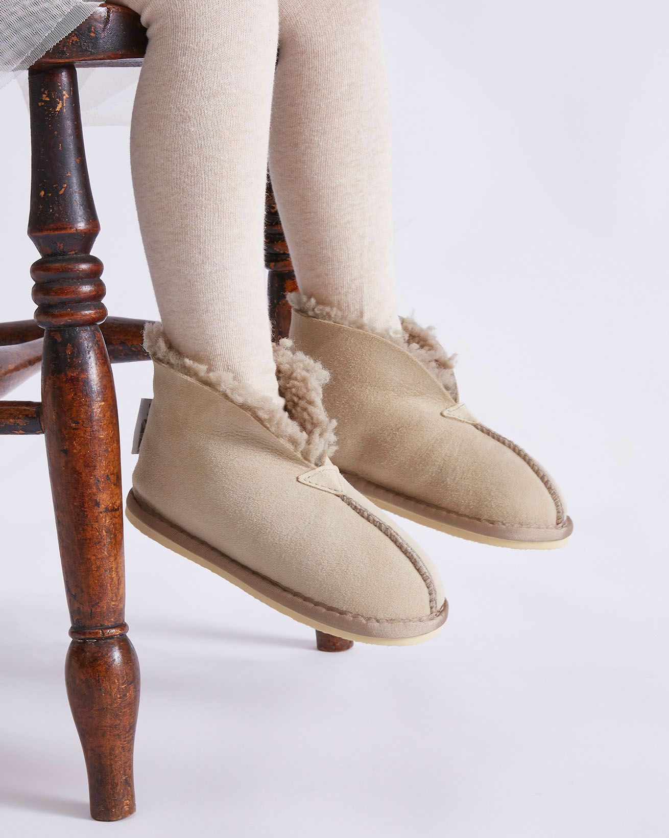 Kids' Sheepskin Slippers - Bootees