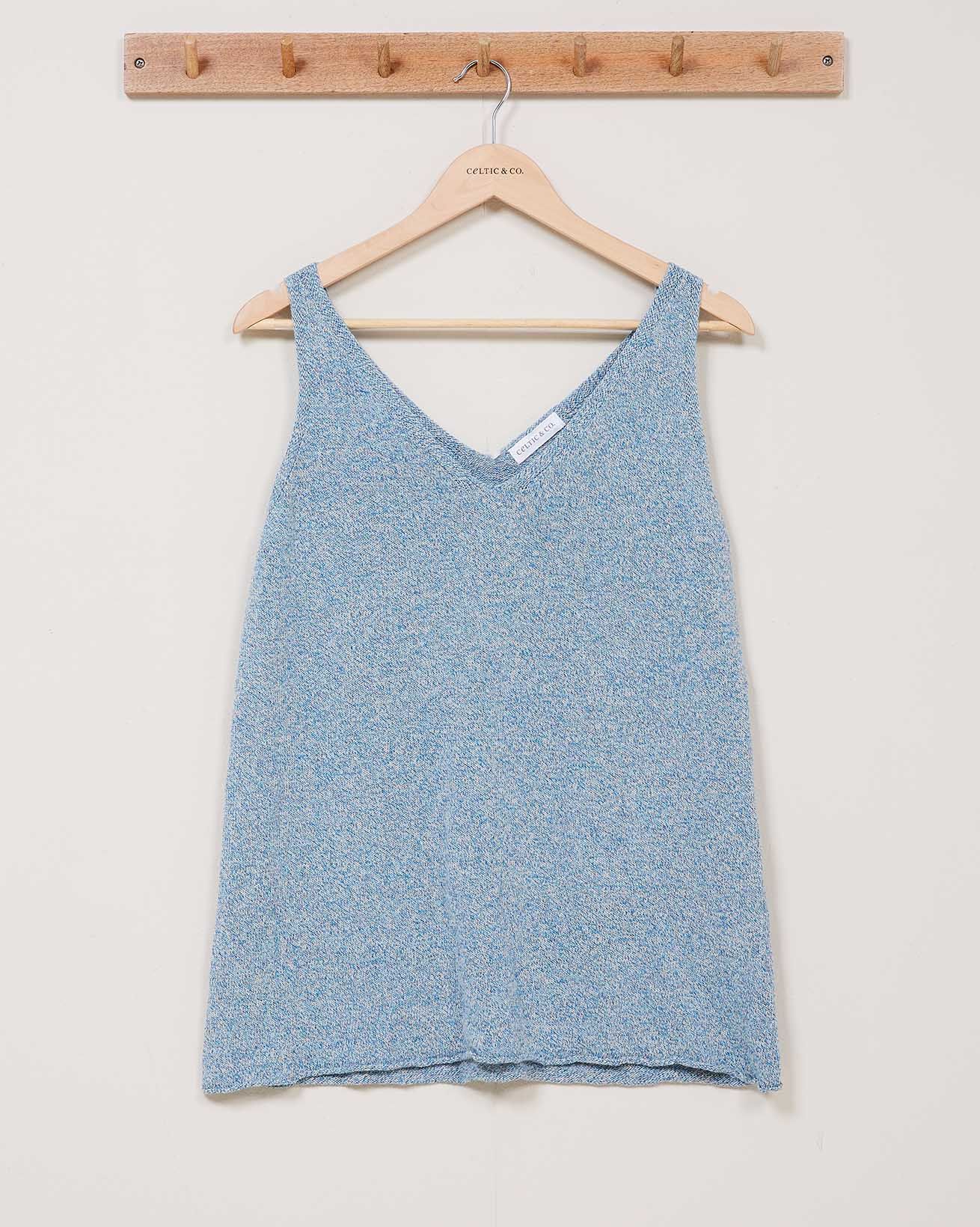 Knitted Vest Top / Indigo Marl / S