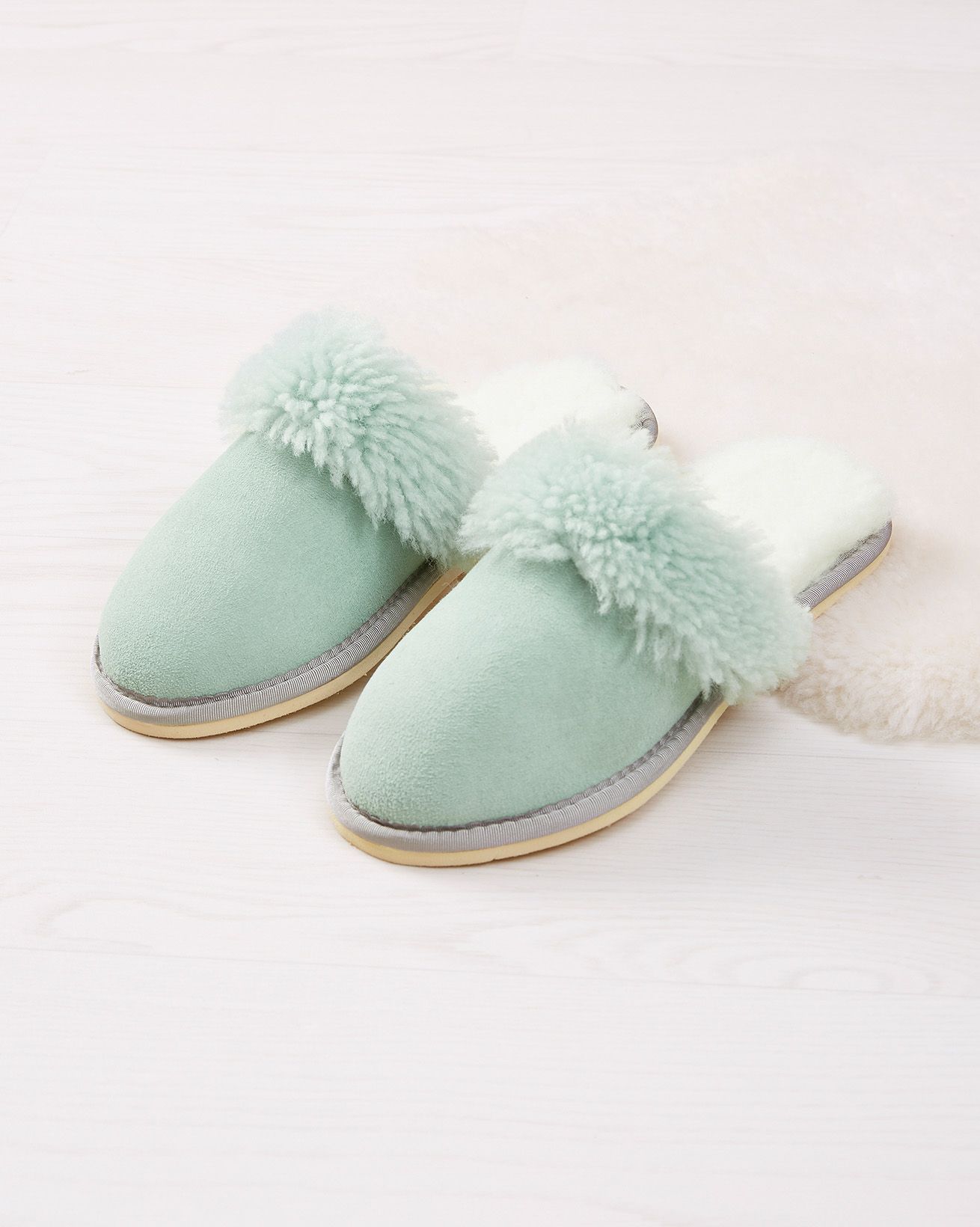 Shearling Turnback Mules