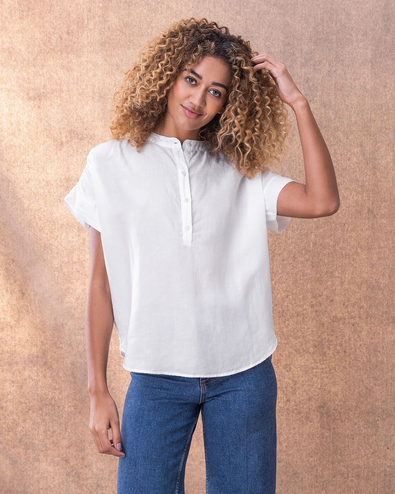 Half Placket Blouse