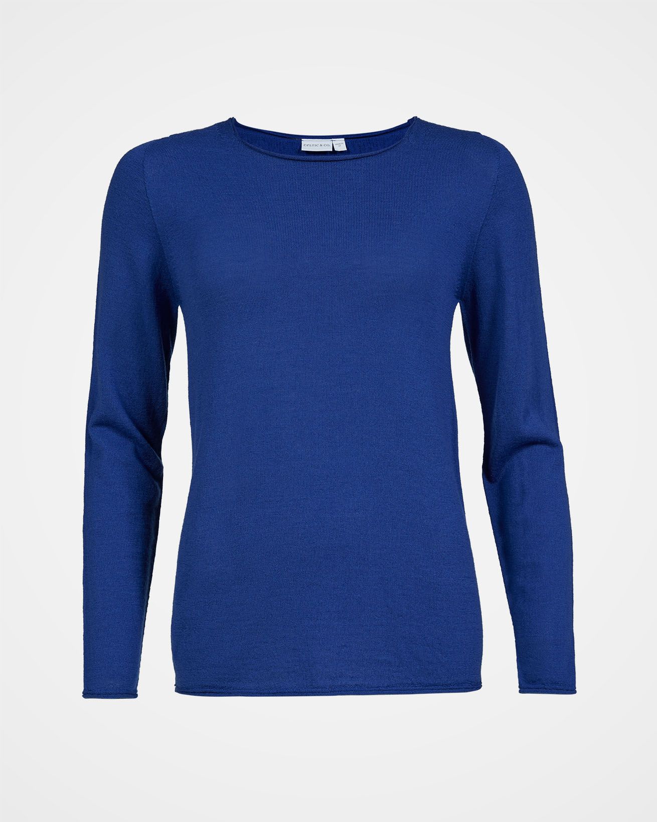 Fine knit Merino Crew Neck / Cobalt / M