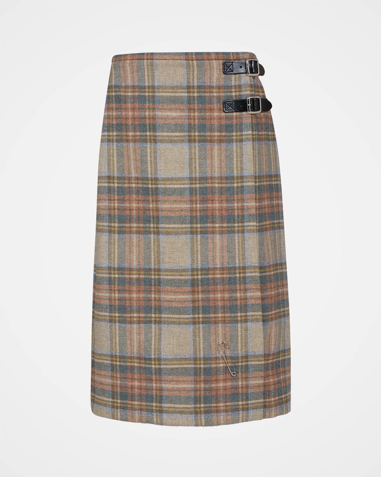 Midi Celt Kilt / Oatmeal Tartan / 12