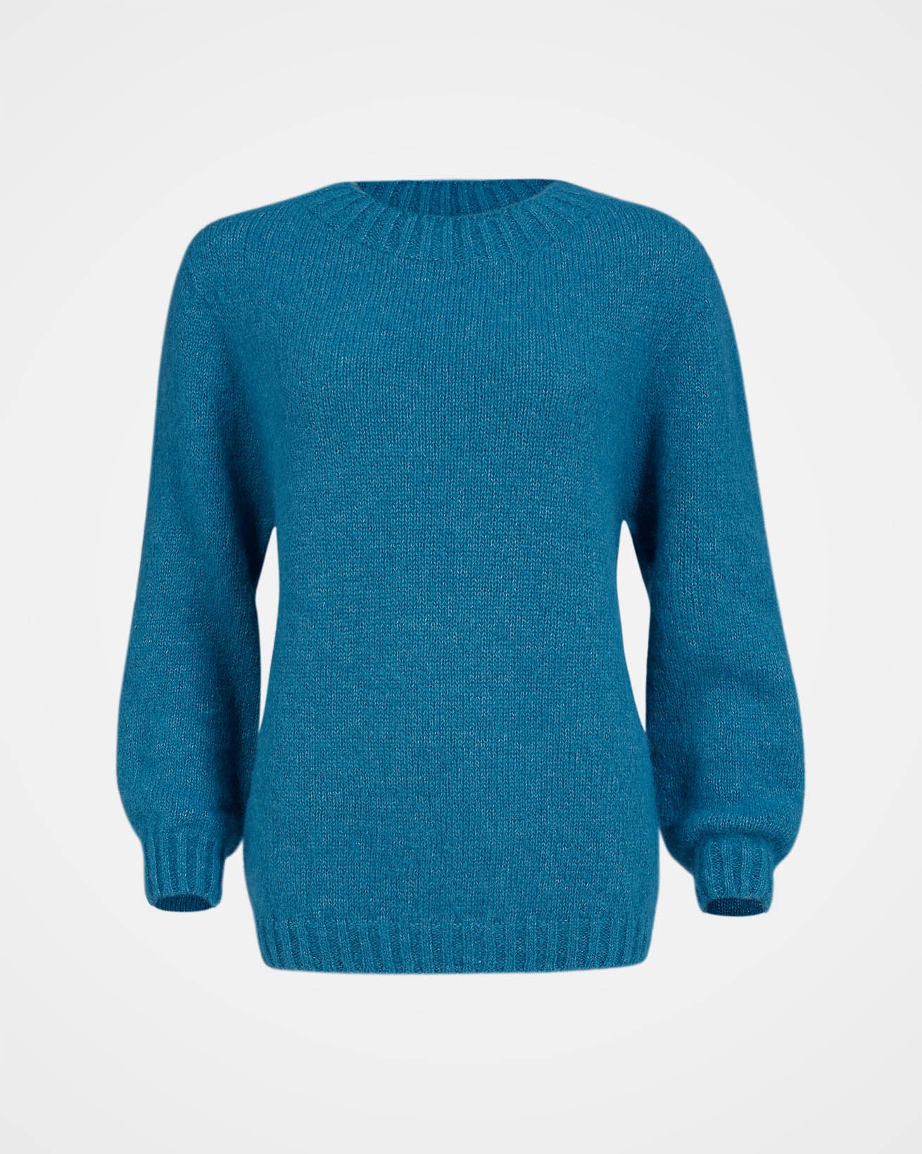 Alpaca Cotton Slouch Jumper / Sky Blue / XL