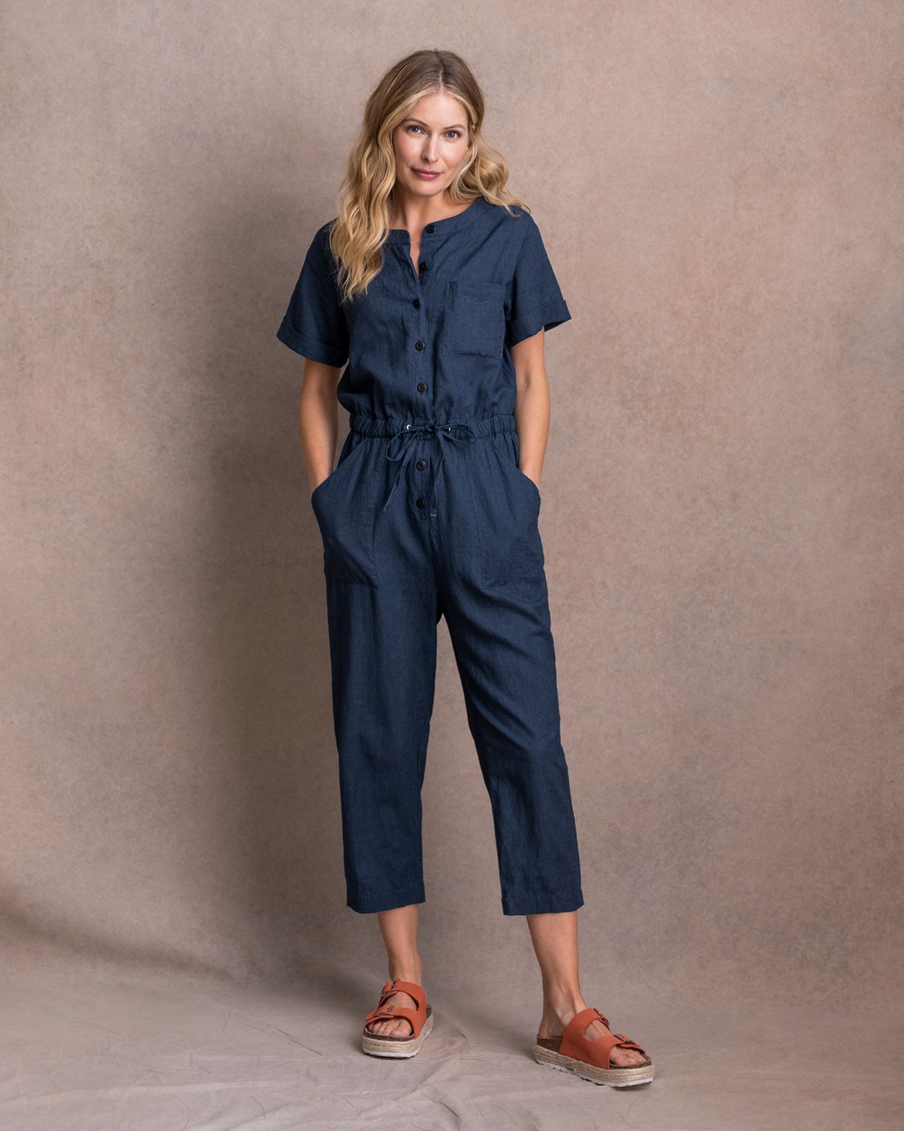 Linen Blend Jumpsuit