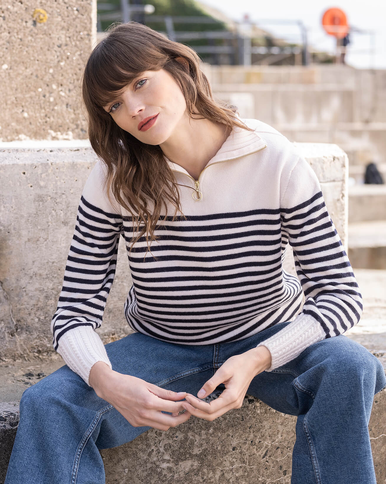 Merino Zip Neck Jumper