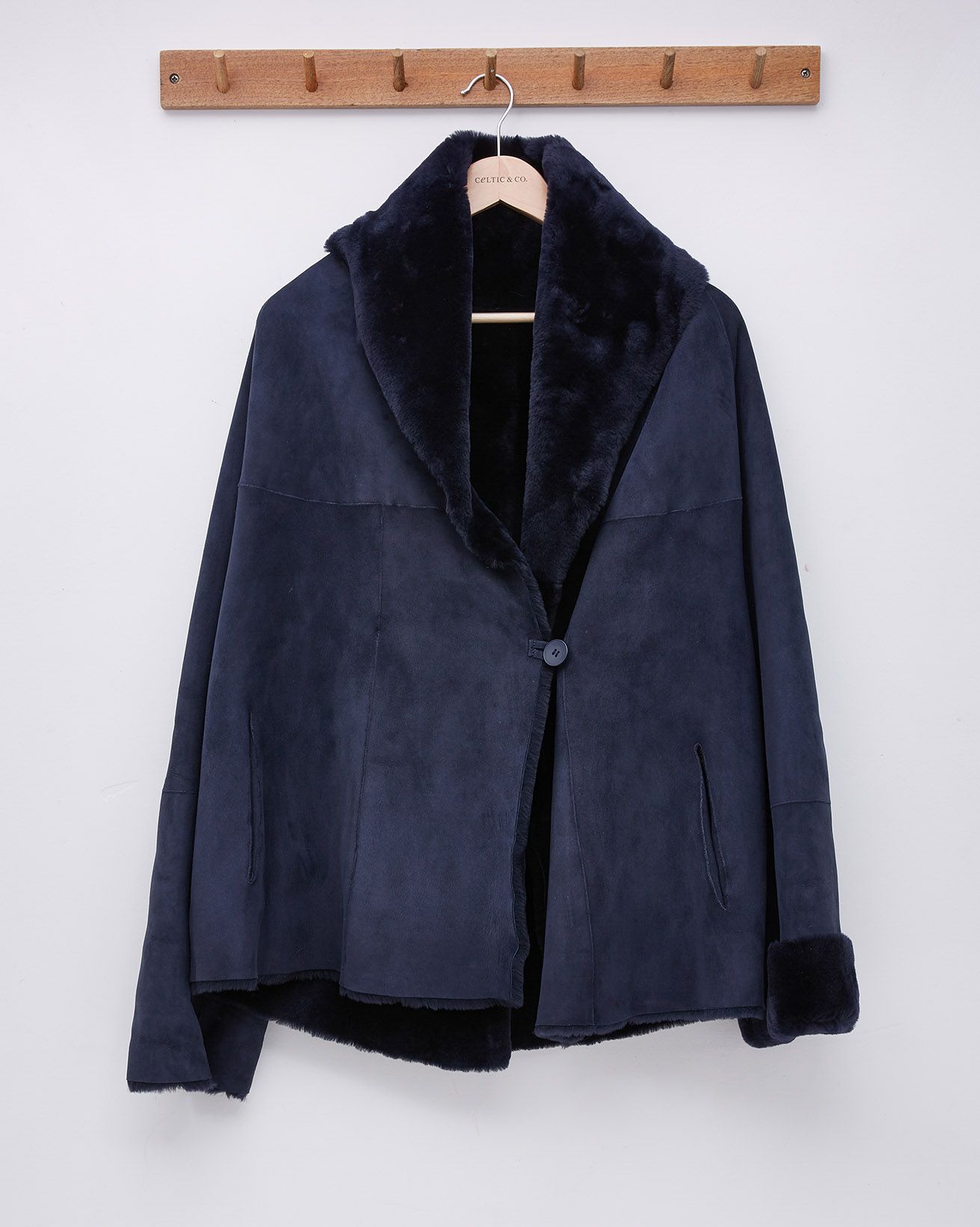 Shawl Collar Jacket / Dark Navy / 10