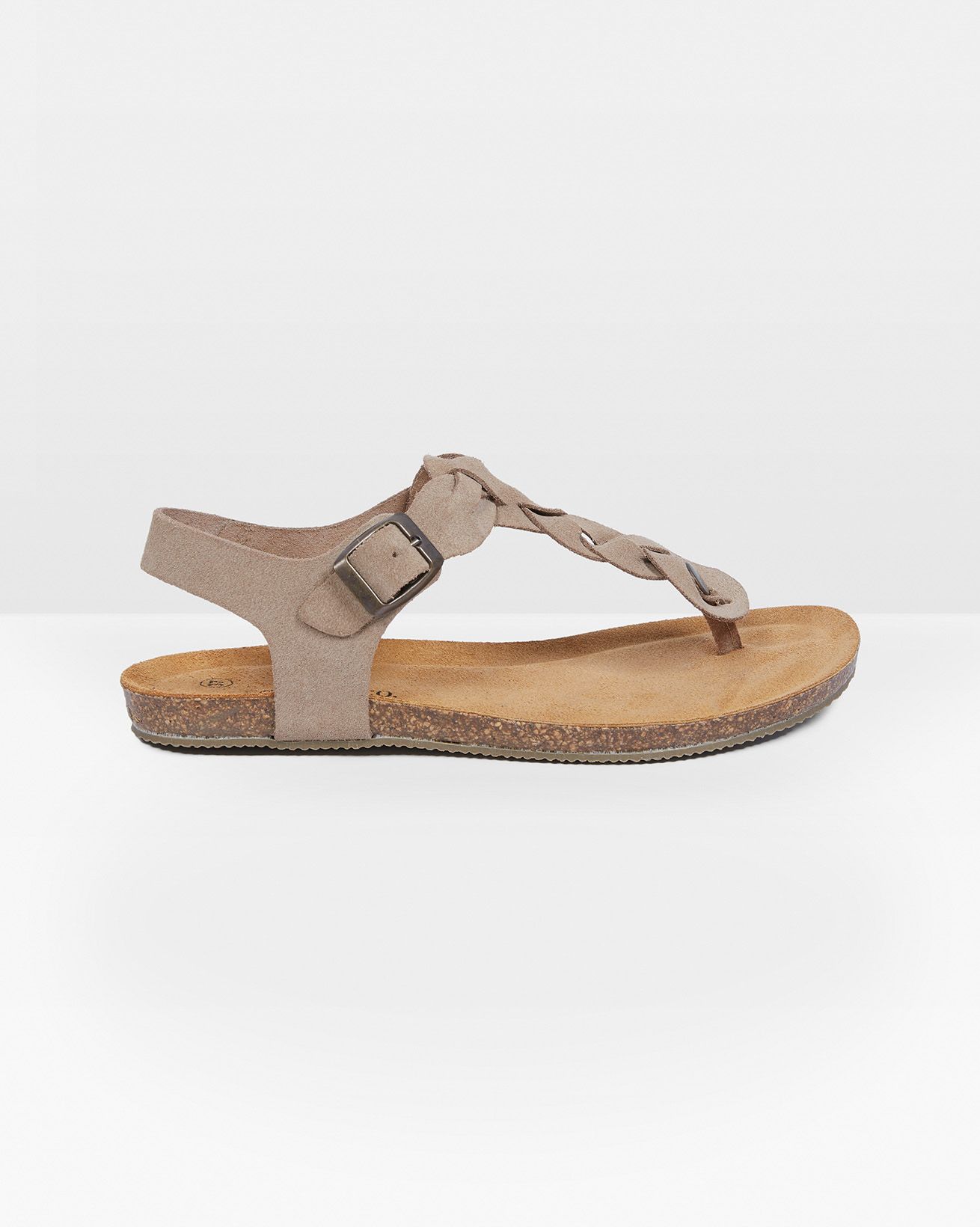Plaited Toe Post Sandals