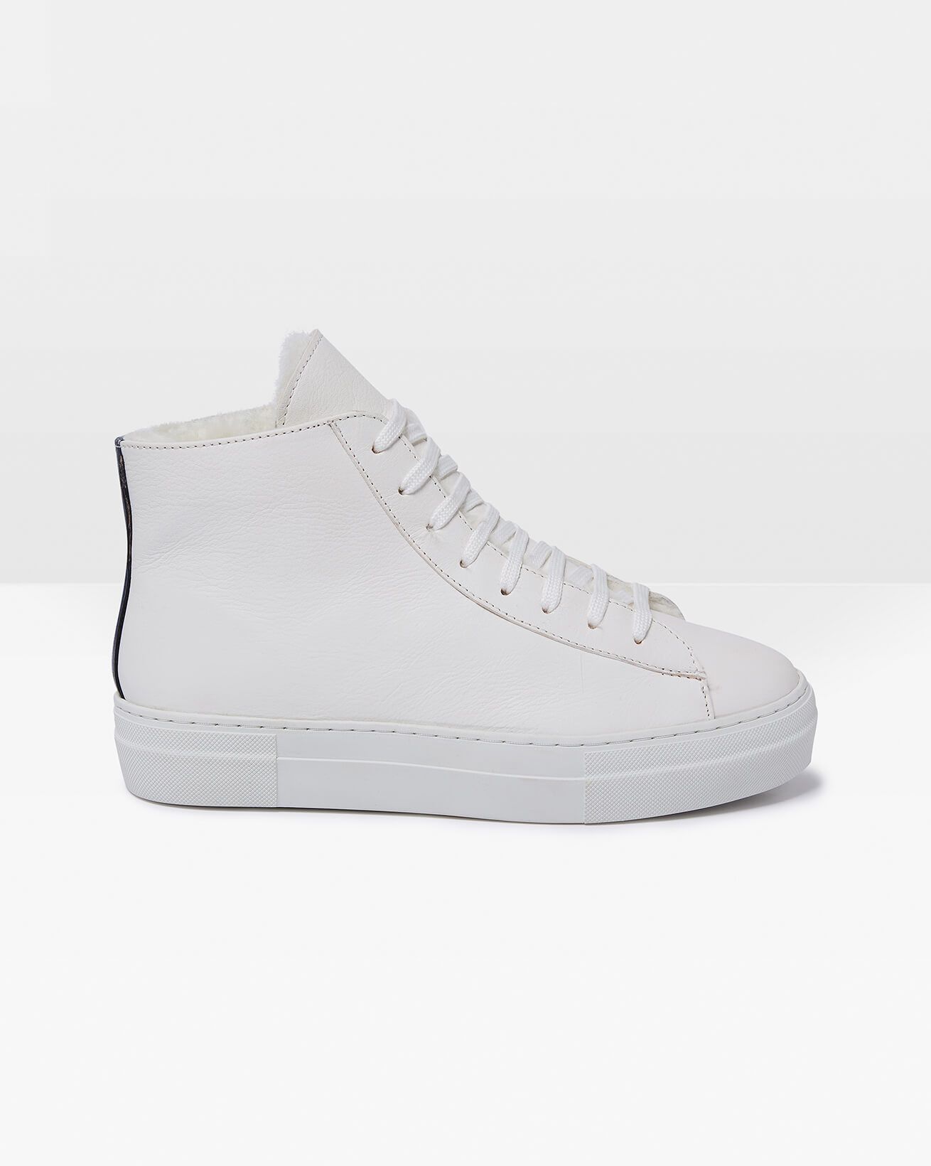 Sheepskin Lined High Top Trainer