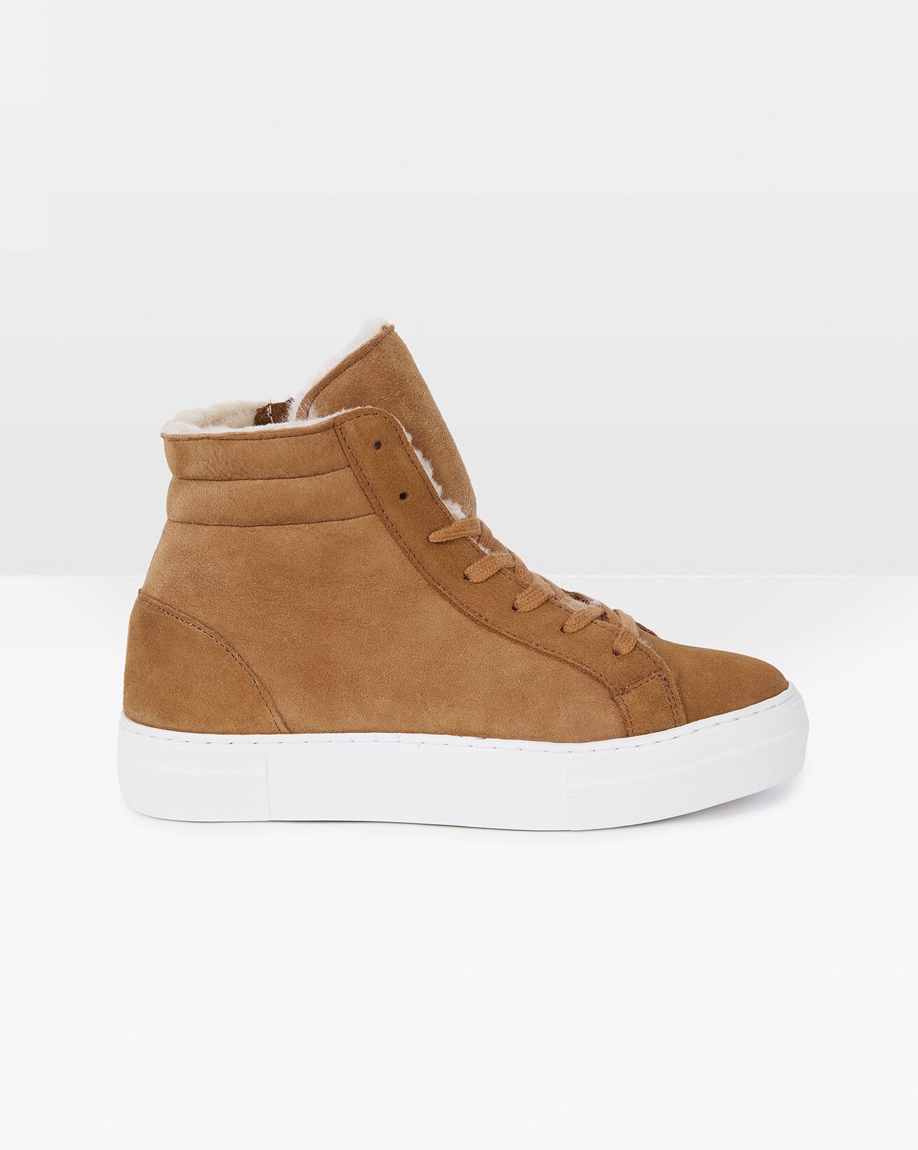Sheepskin High Top Trainers