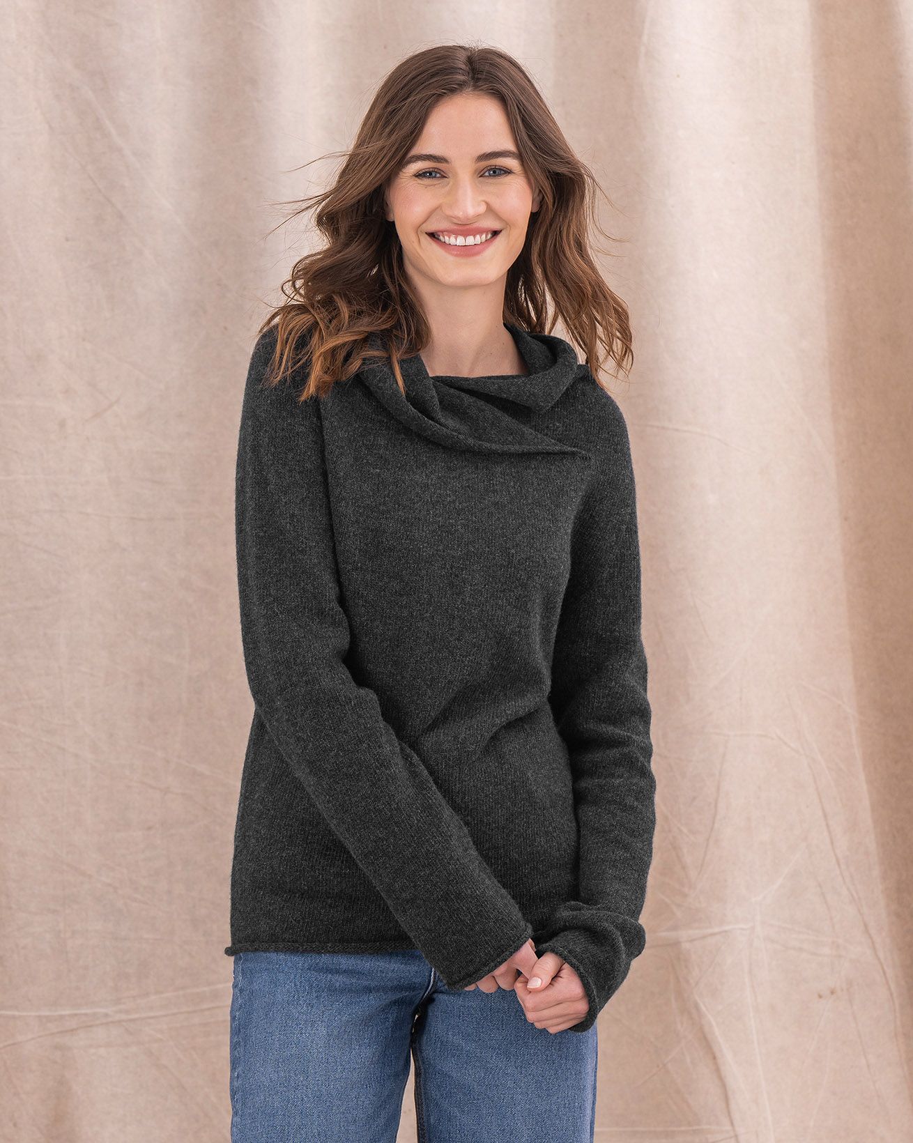 Supersoft Collared Slouch Jumper