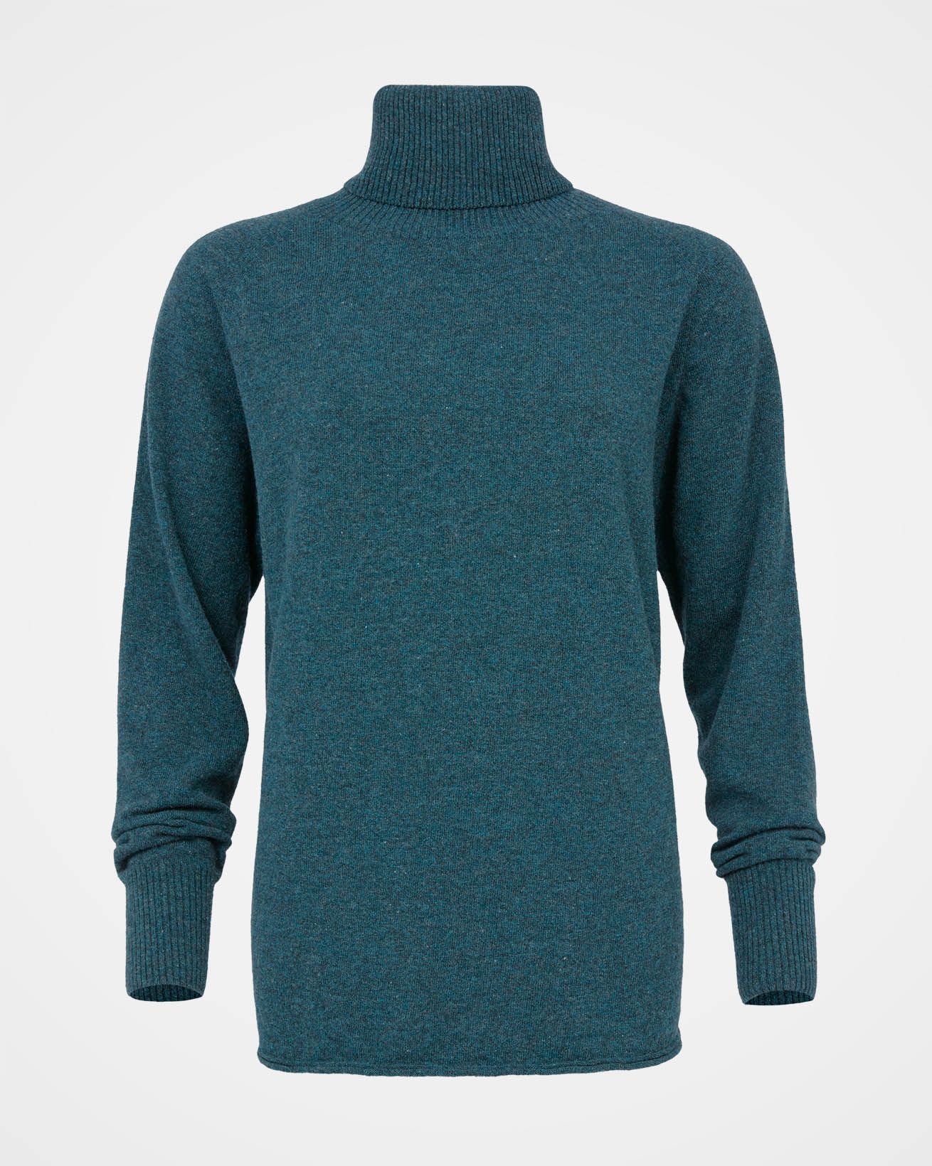 Geelong Sloouch Roll Neck / Deep Icelandic Blue / M