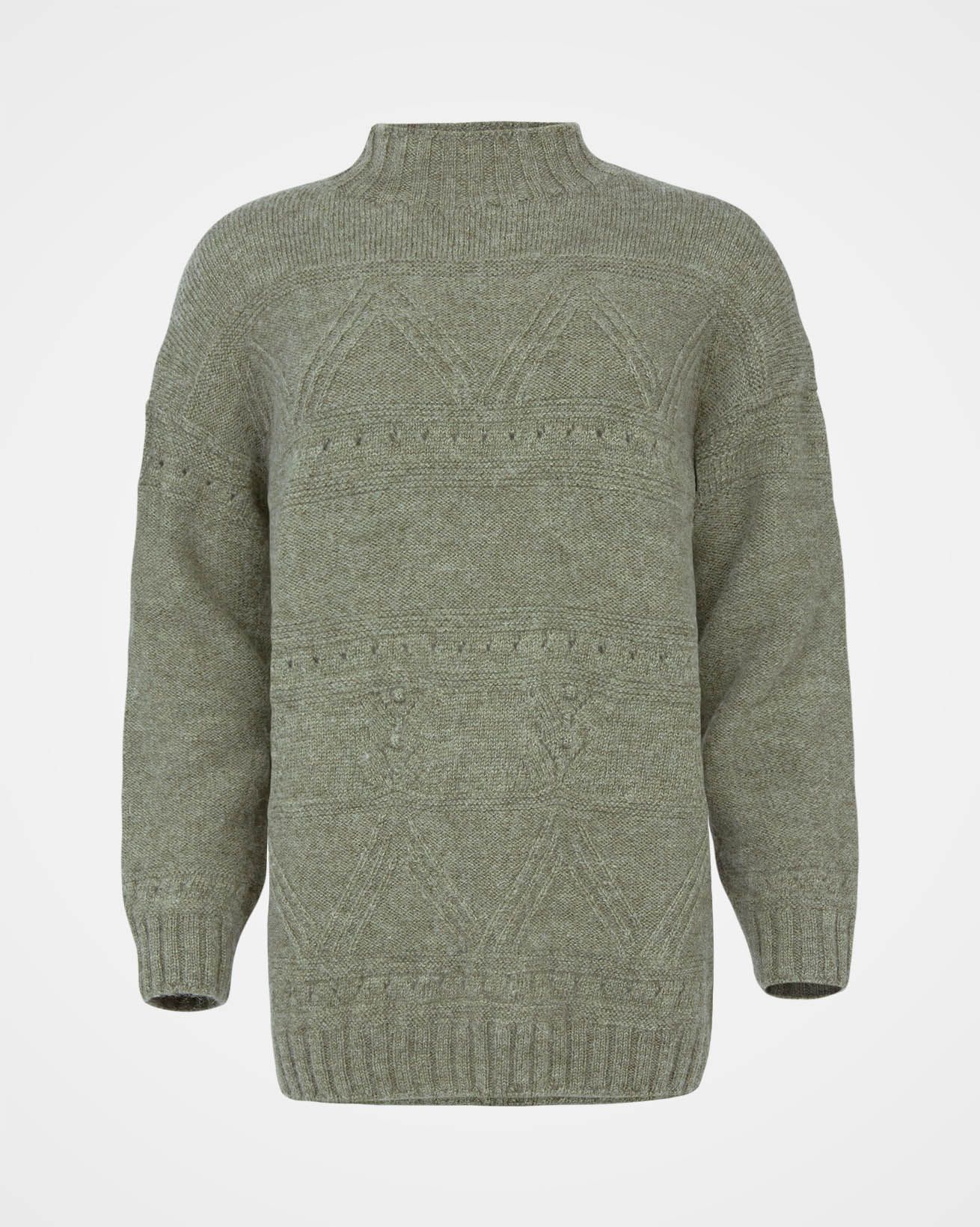 British Wool Pointelle Jumper / Landscape / M