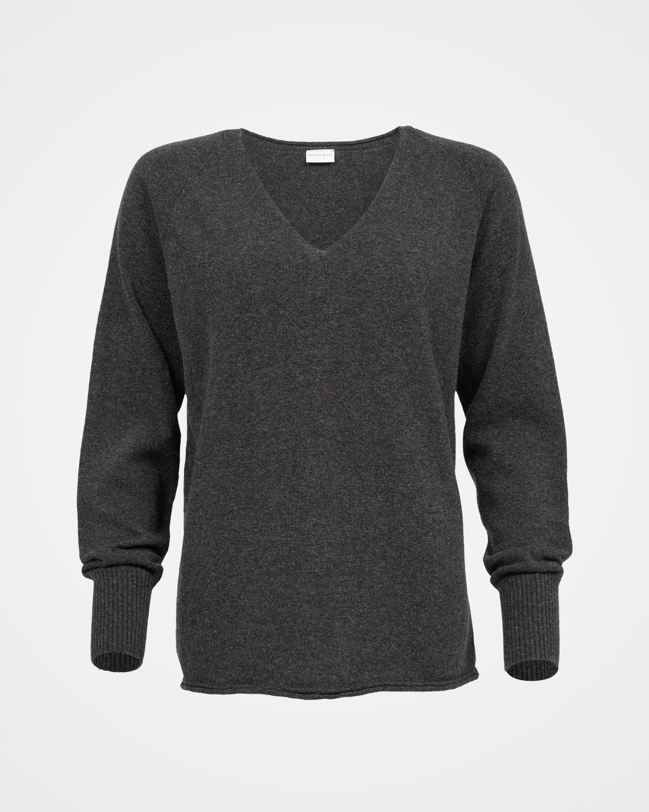 Geelong Slouch V Neck / Charcoal / M