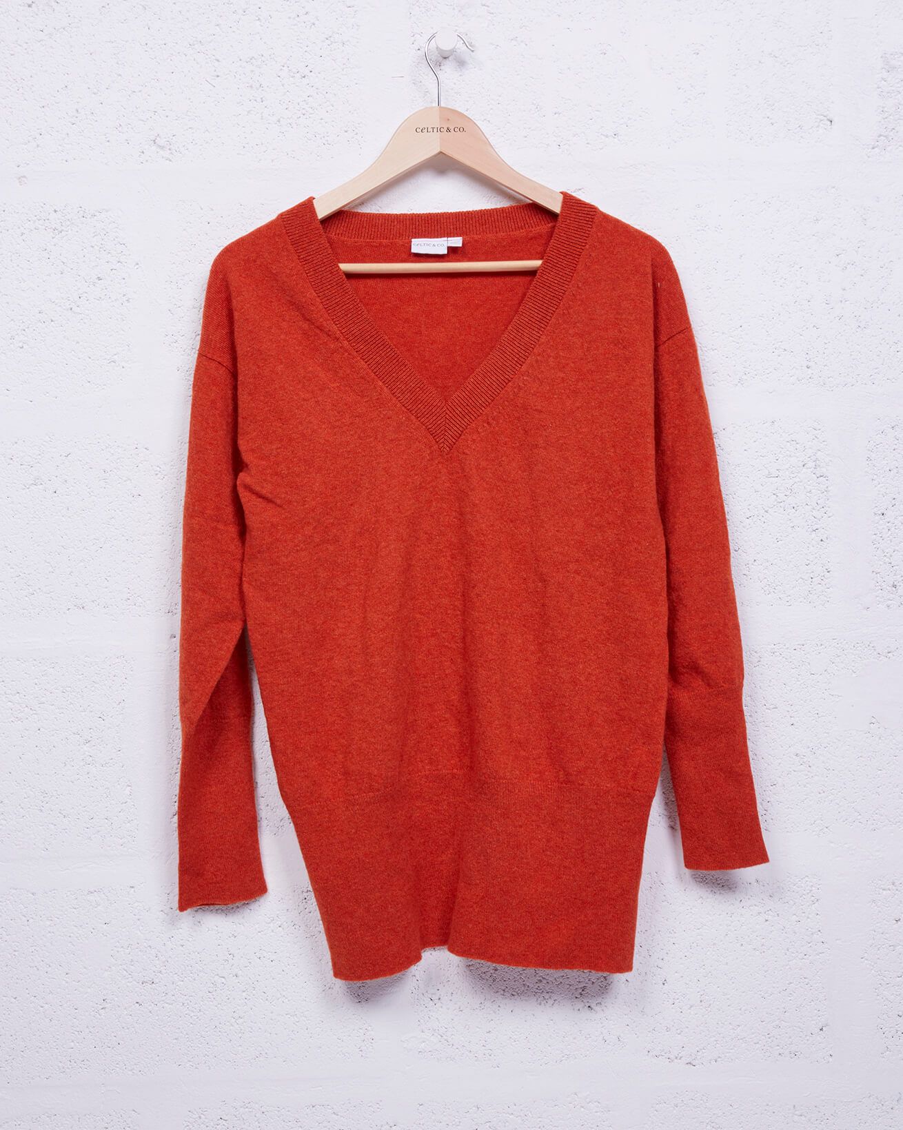 Supersoft V Jumper / Burnt Orange / S