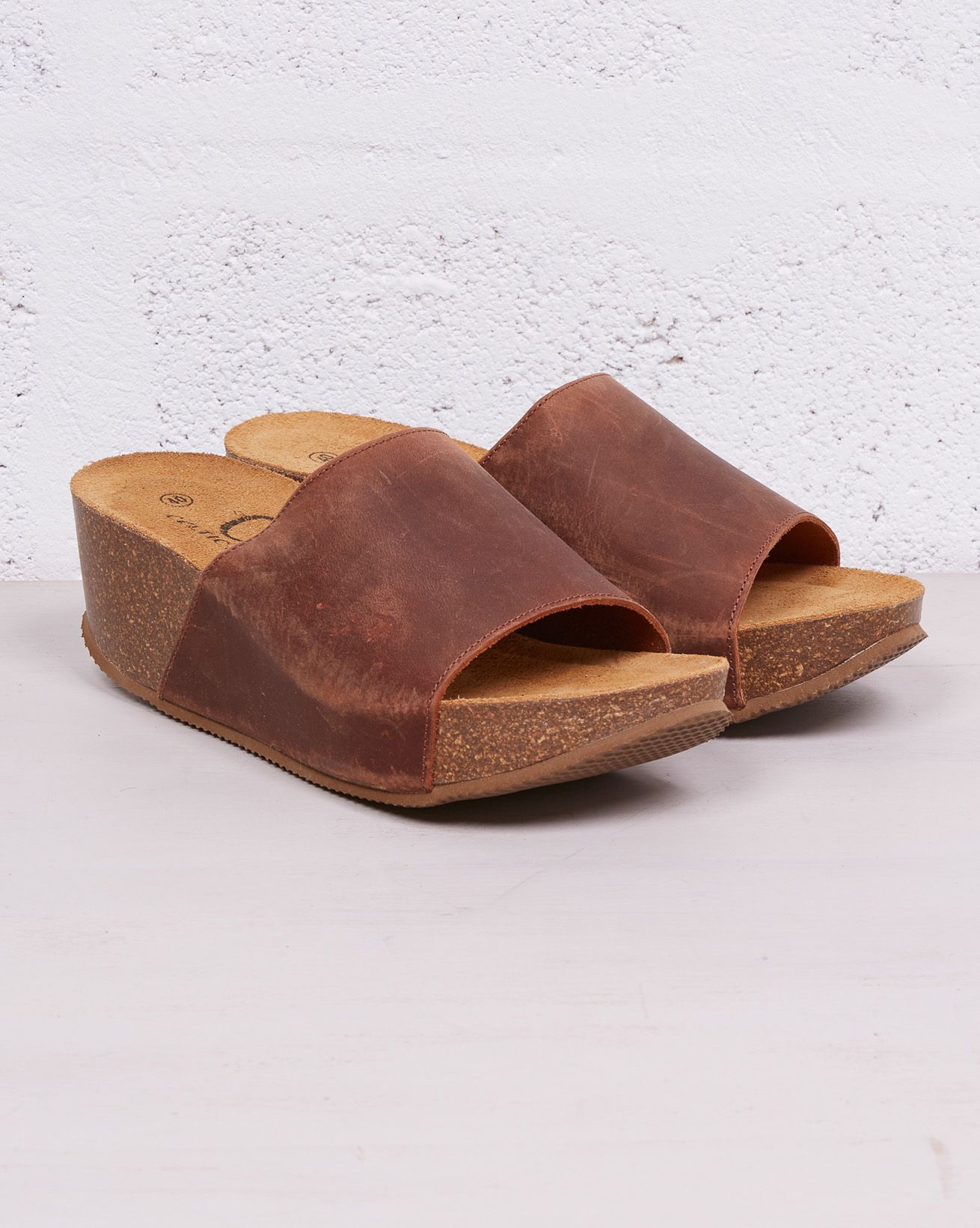 Minimal Wedge Mules / Rust / 40