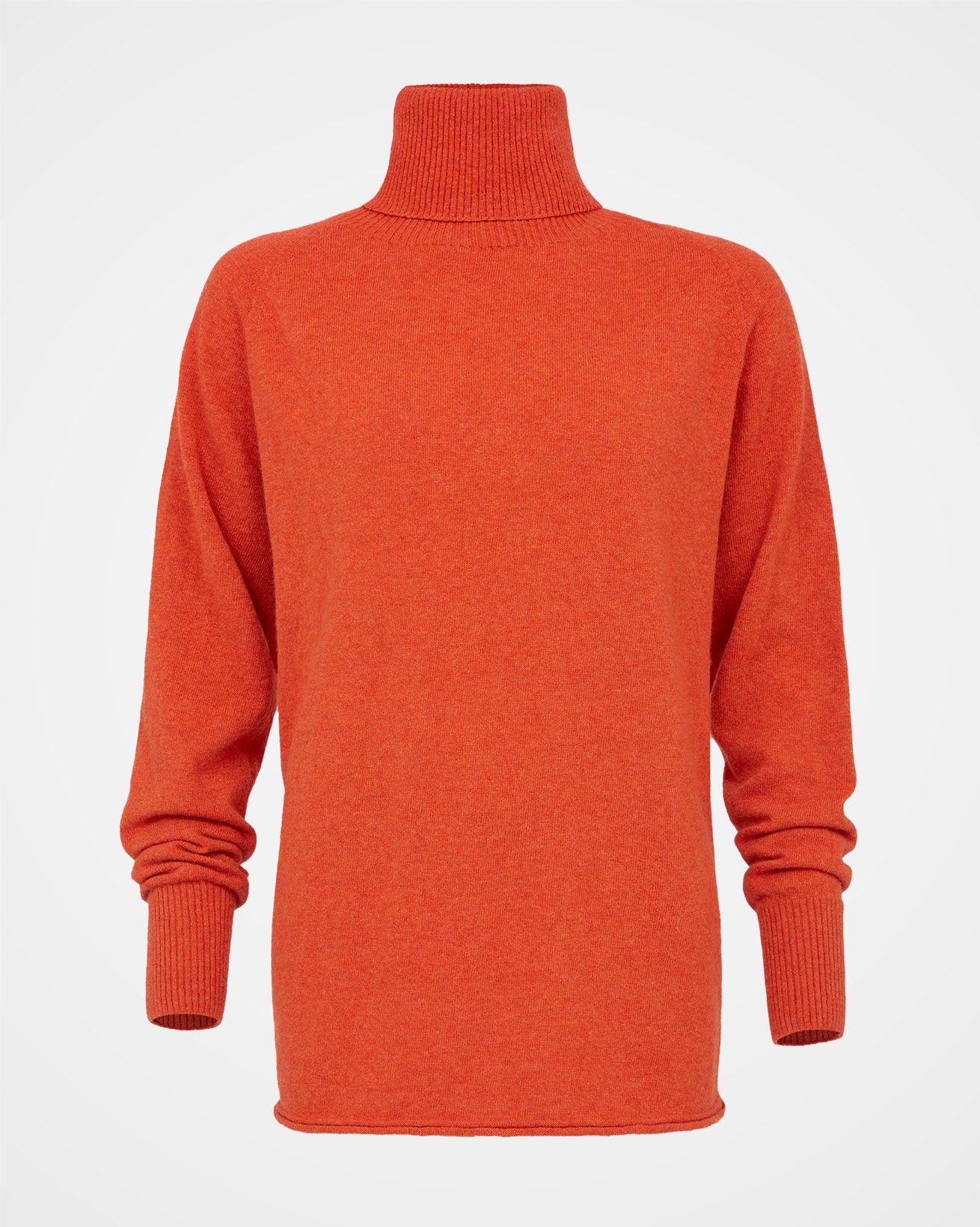 Geelong Slouch Roll Neck / Burnt Orange / M