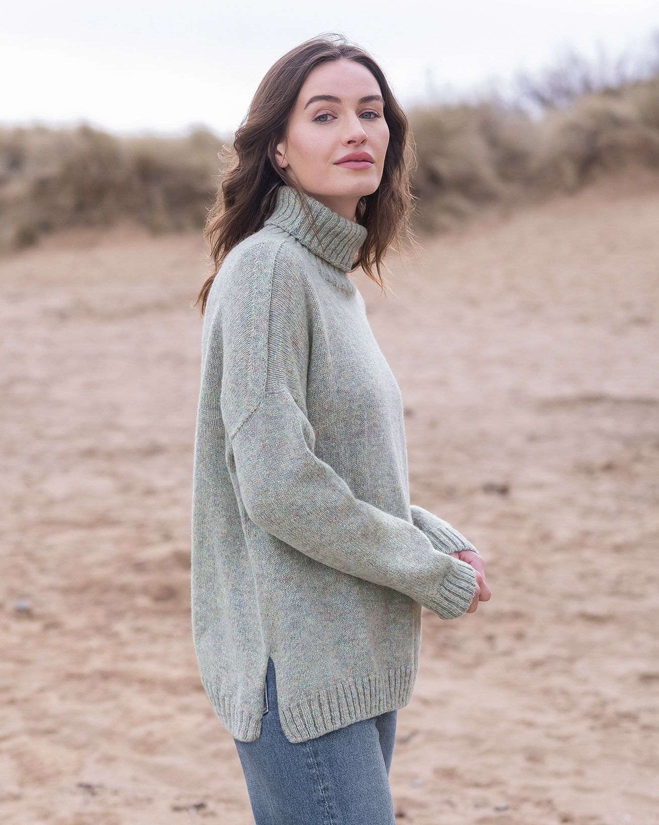 Slouch Roll Neck Jumper