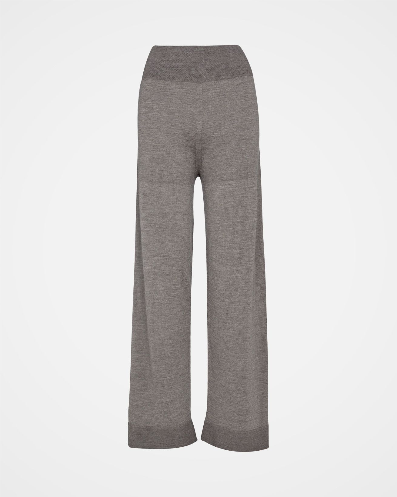 Wide Leg Merino Lounge Pants / Biscuit / XS