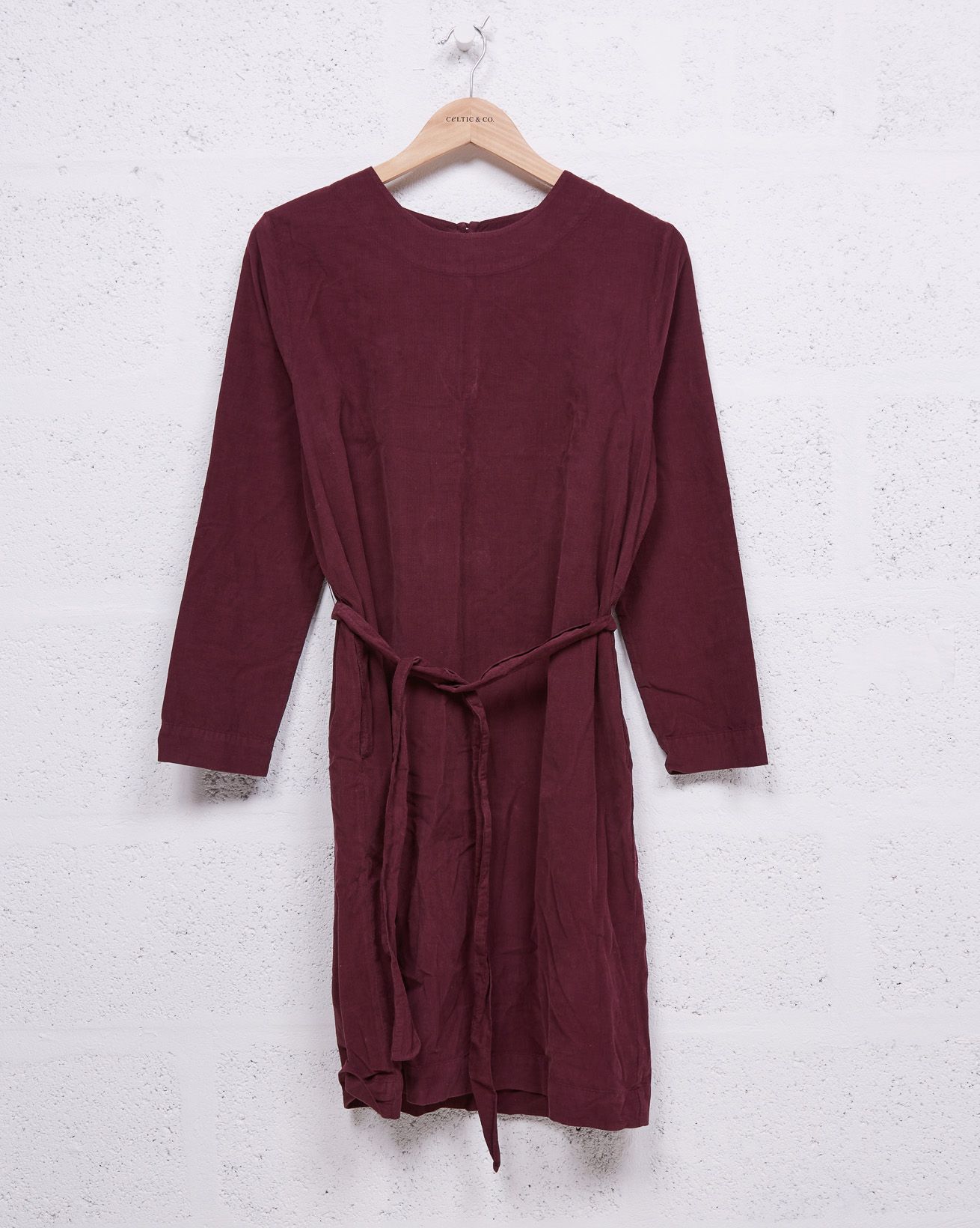 Baby Cord Dress / Damson / 10