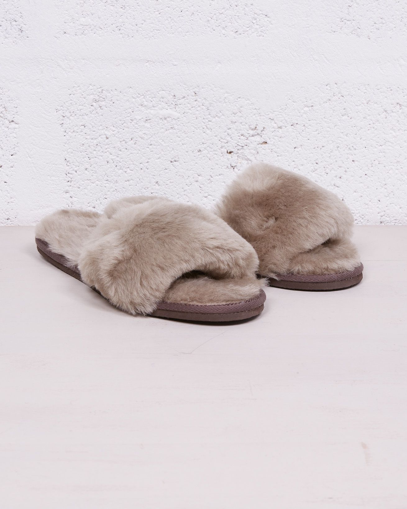 Luxe Slide Slippers / Oatmeal / 5